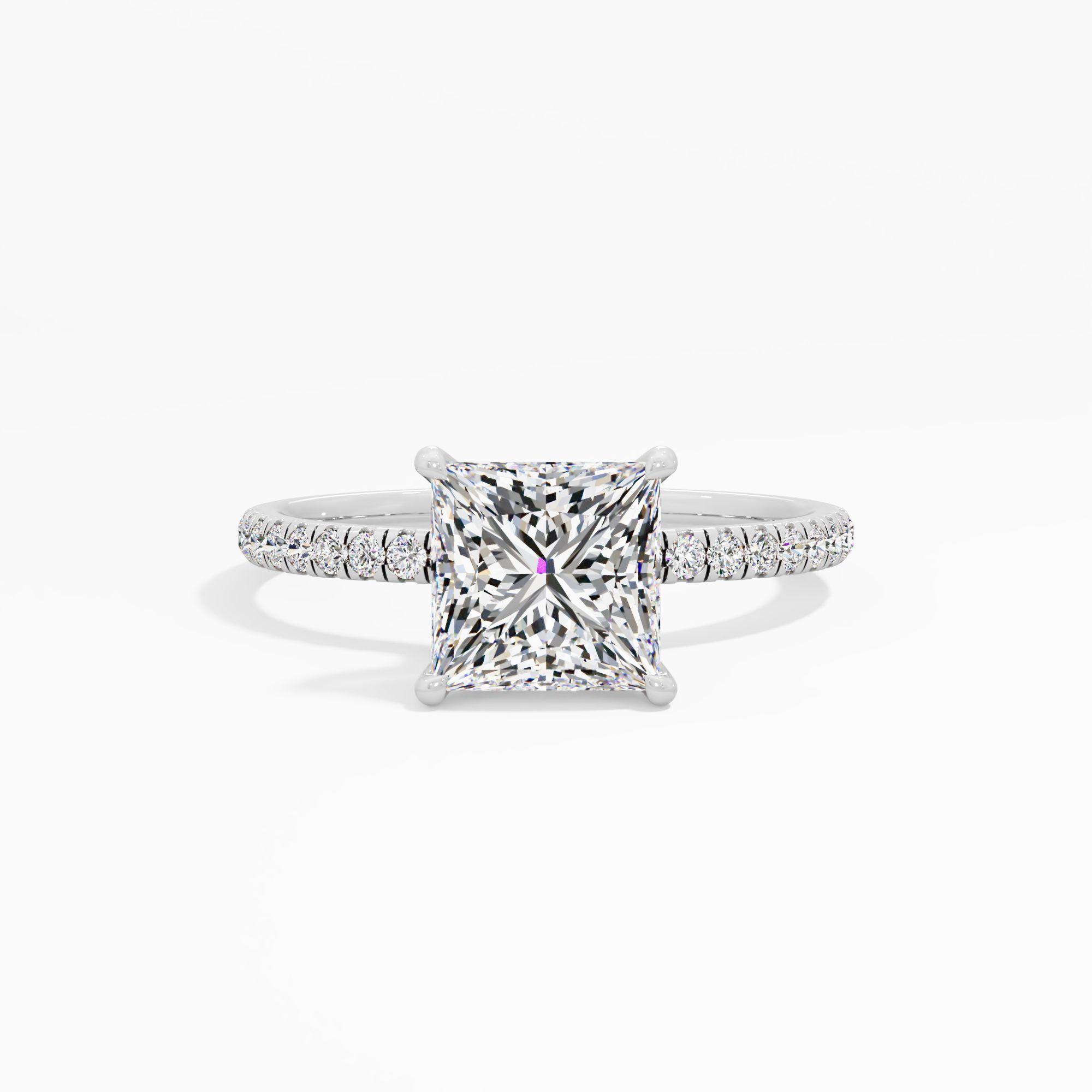 Starlet Lace Solitaire Engagement Ring