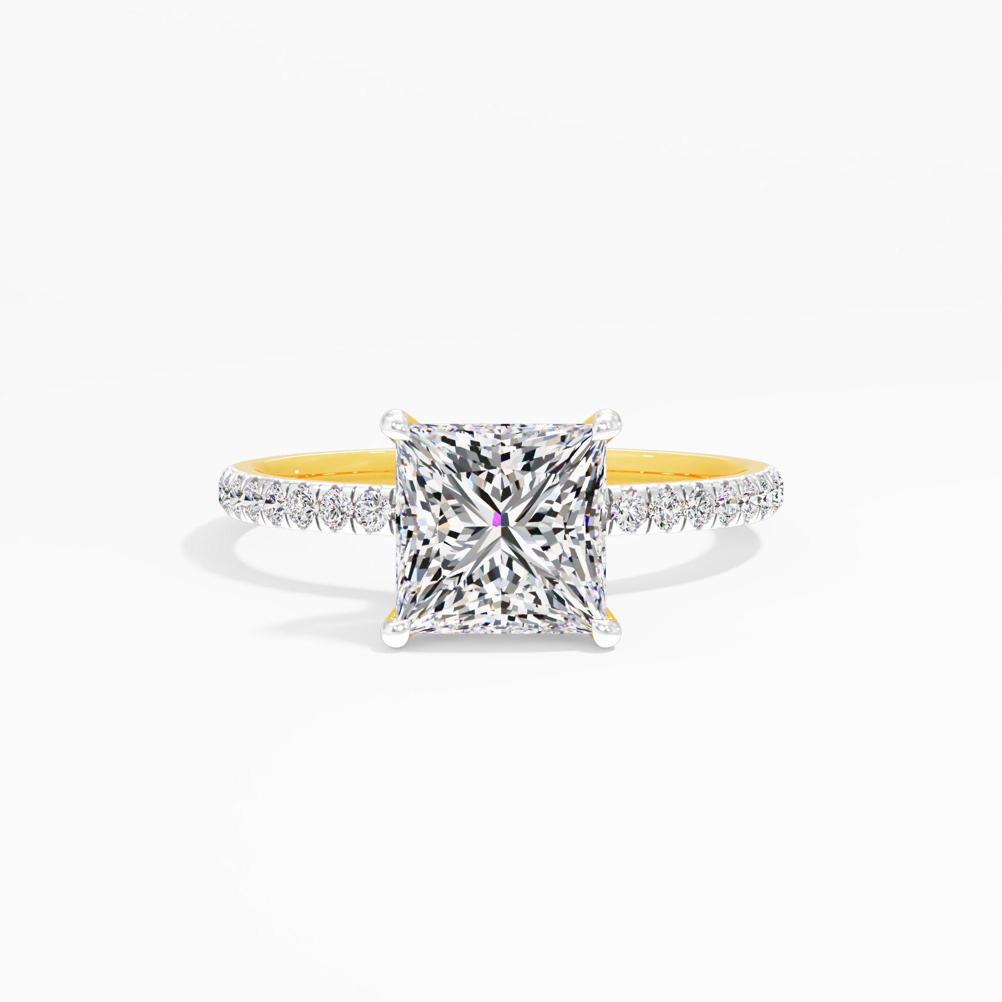 Starlet Lace Solitaire Engagement Ring