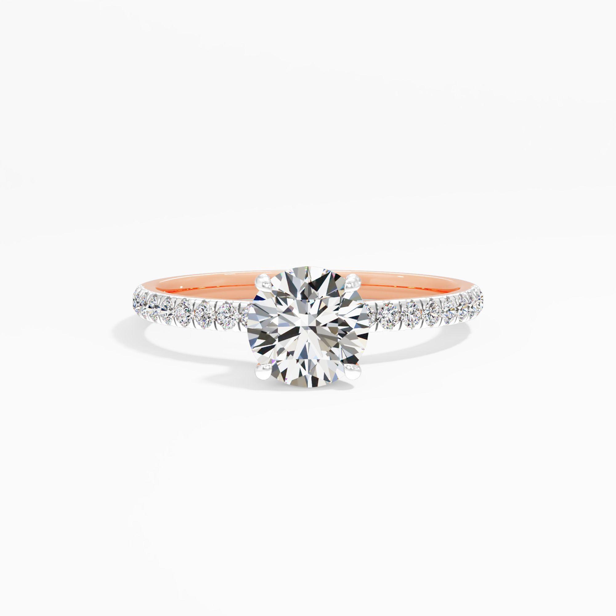Starlet Lace Solitaire Engagement Ring
