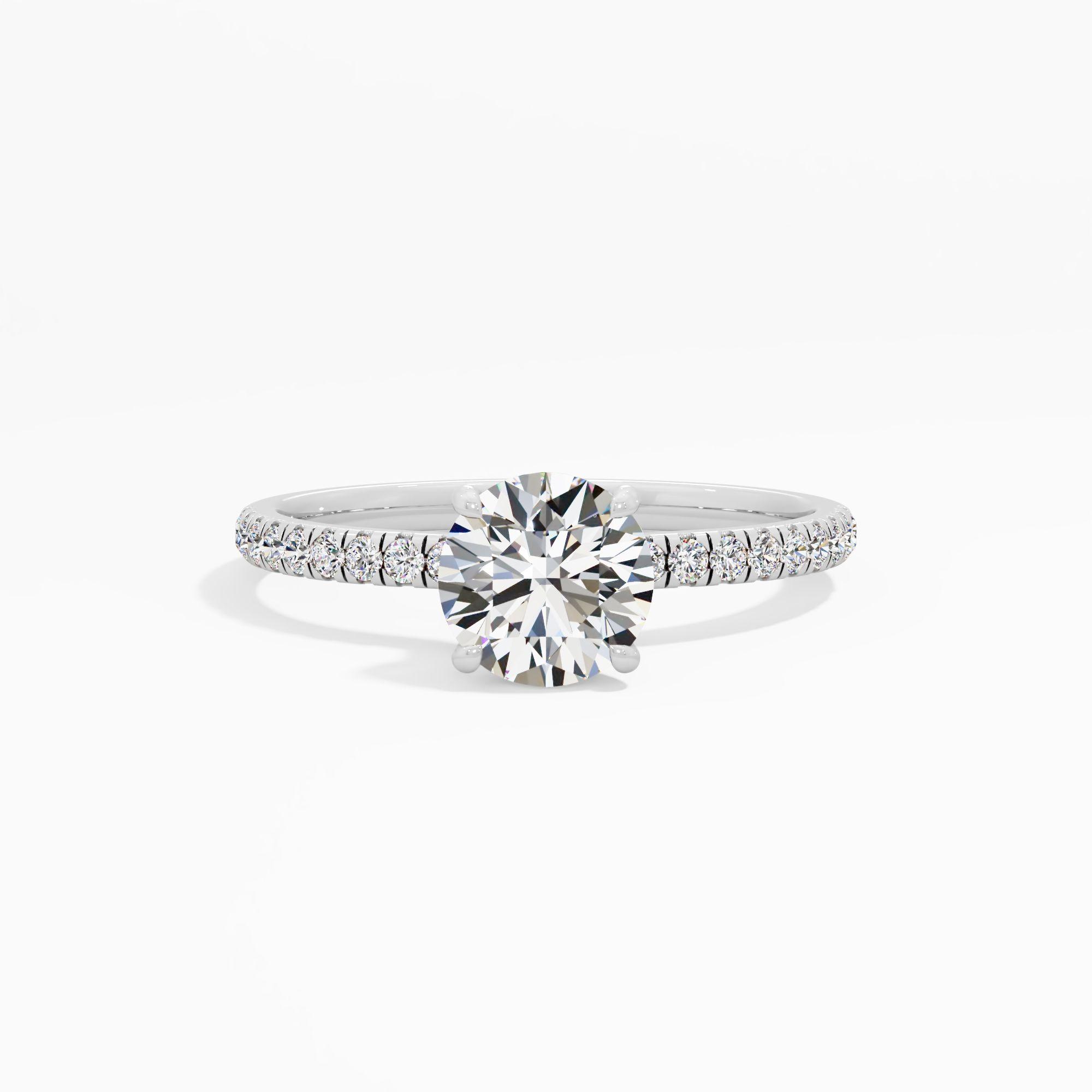 Starlet Lace Solitaire Engagement Ring
