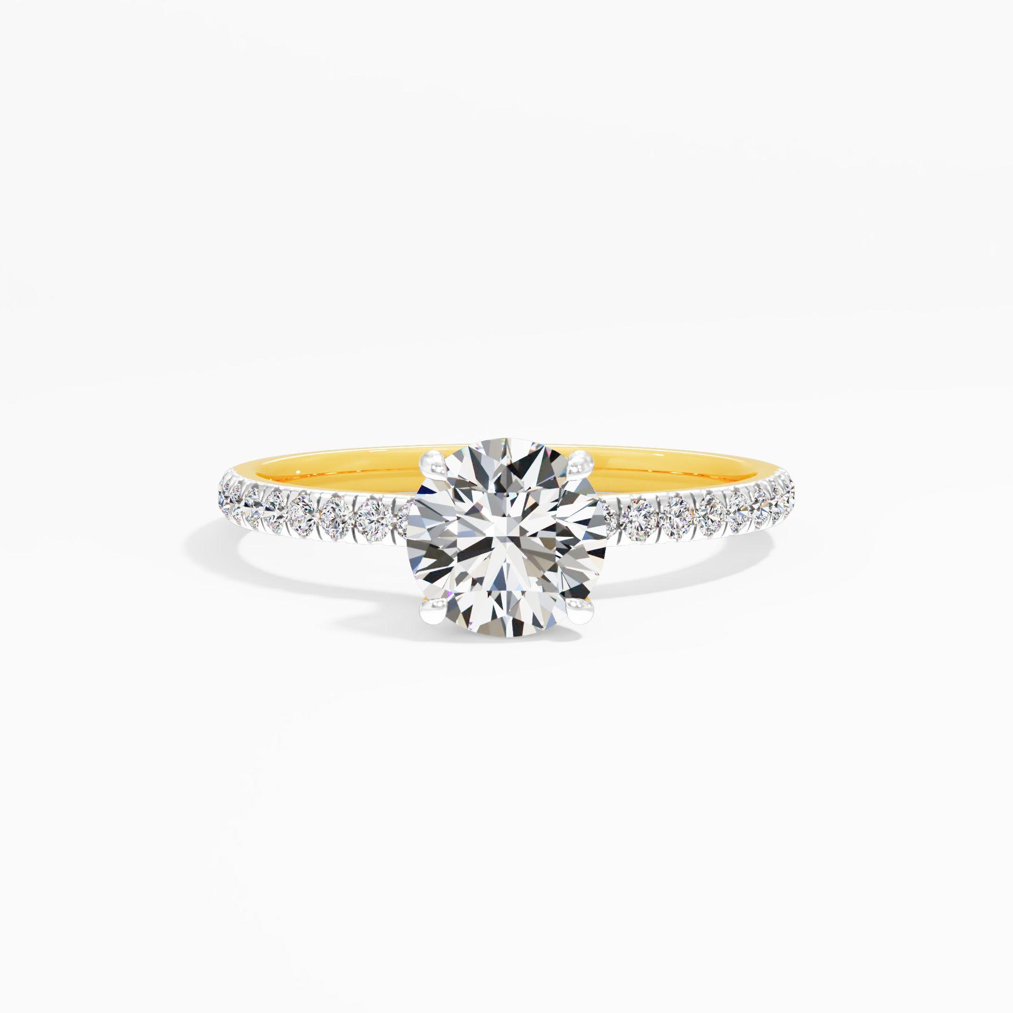Starlet Lace Solitaire Engagement Ring