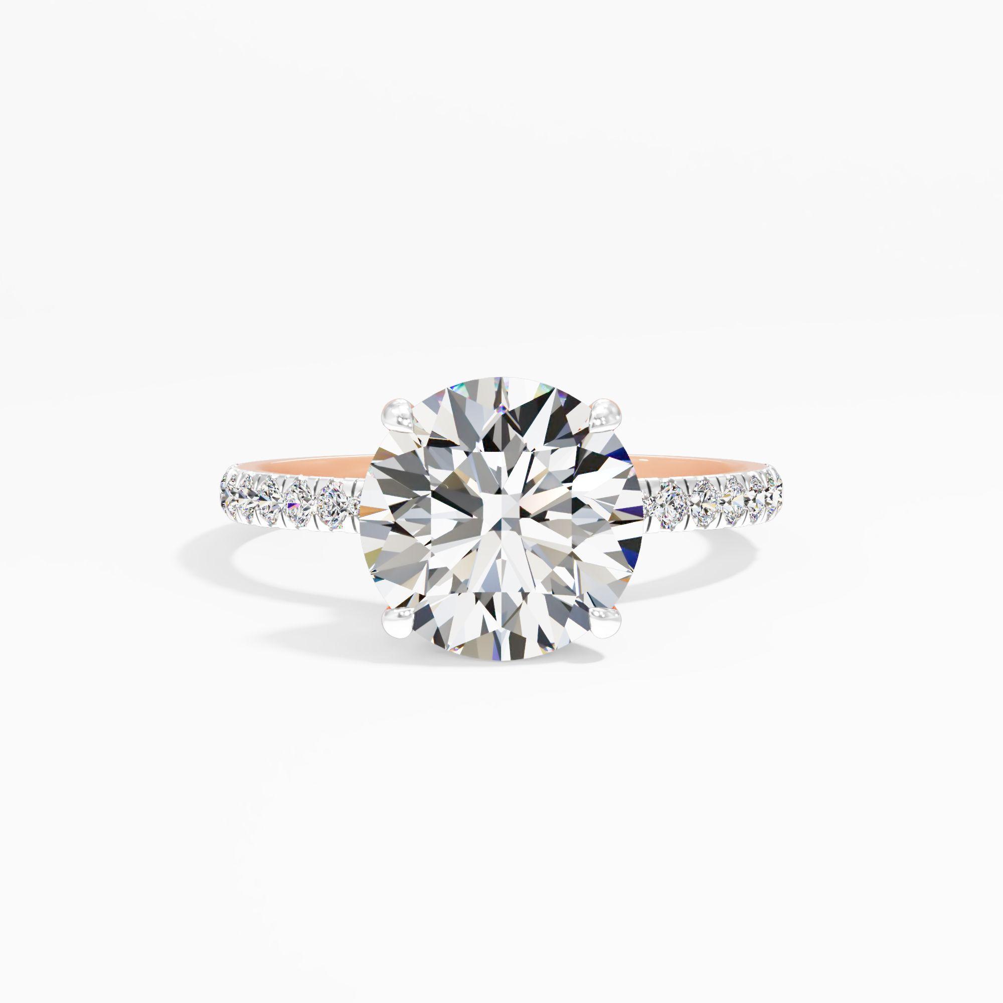 Starlet Lace Solitaire Engagement Ring
