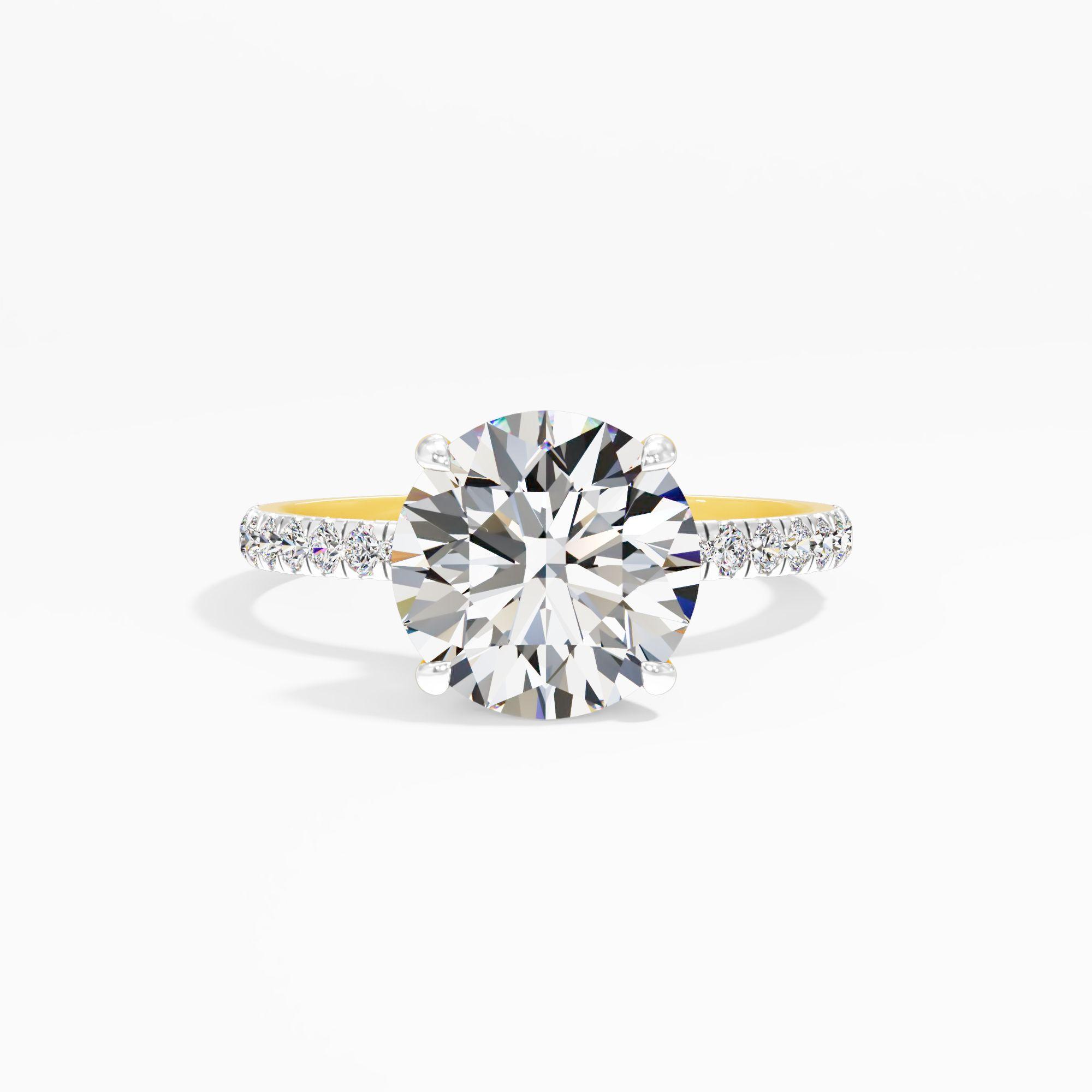 Starlet Lace Solitaire Engagement Ring