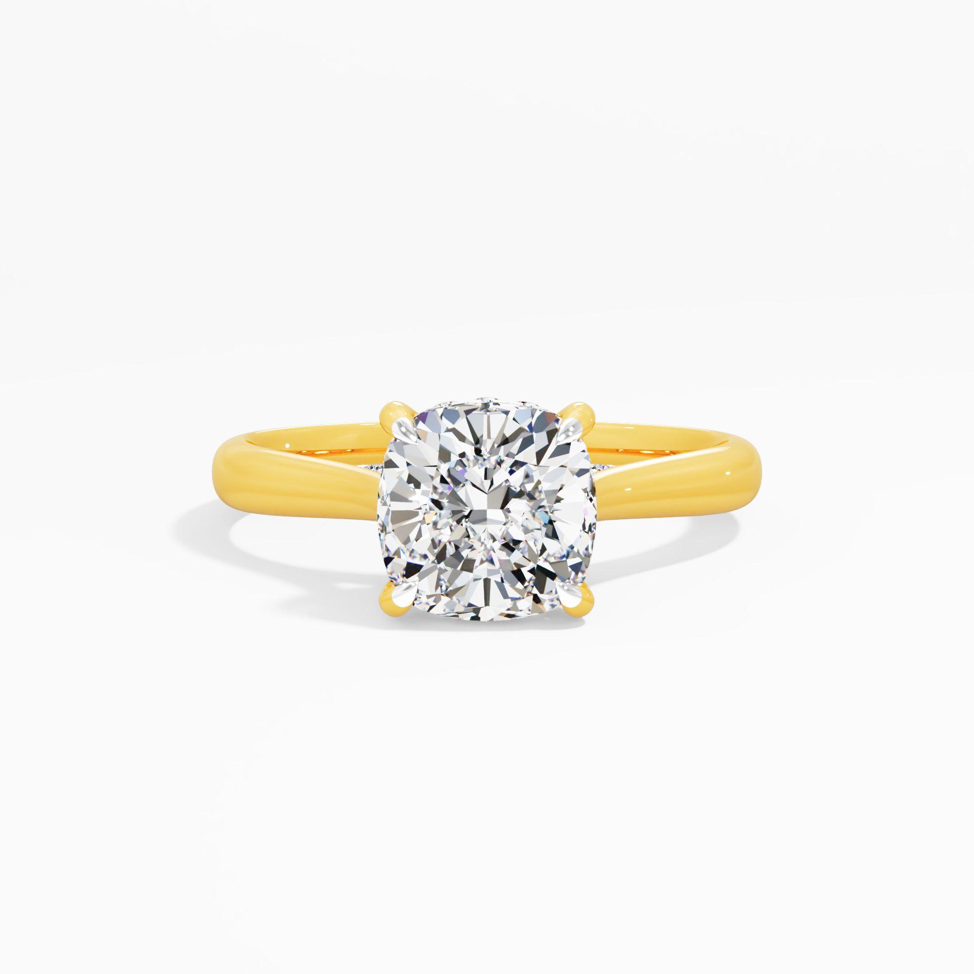 Sunbeam Drift Solitaire Engagement Ring