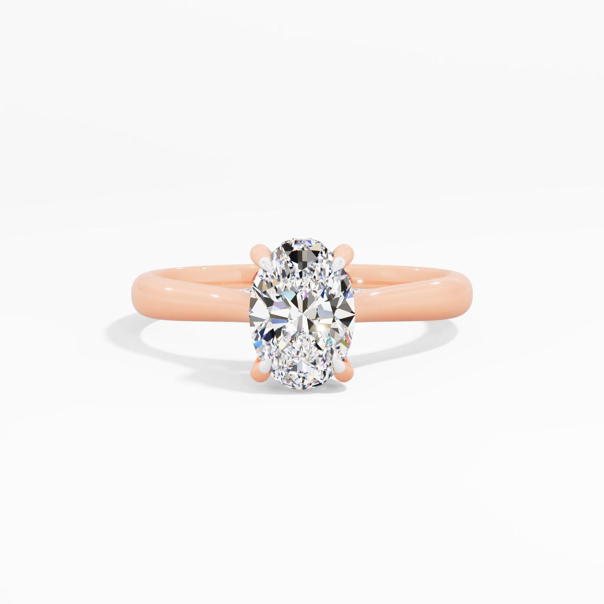 Sunbeam Drift Solitaire Engagement Ring