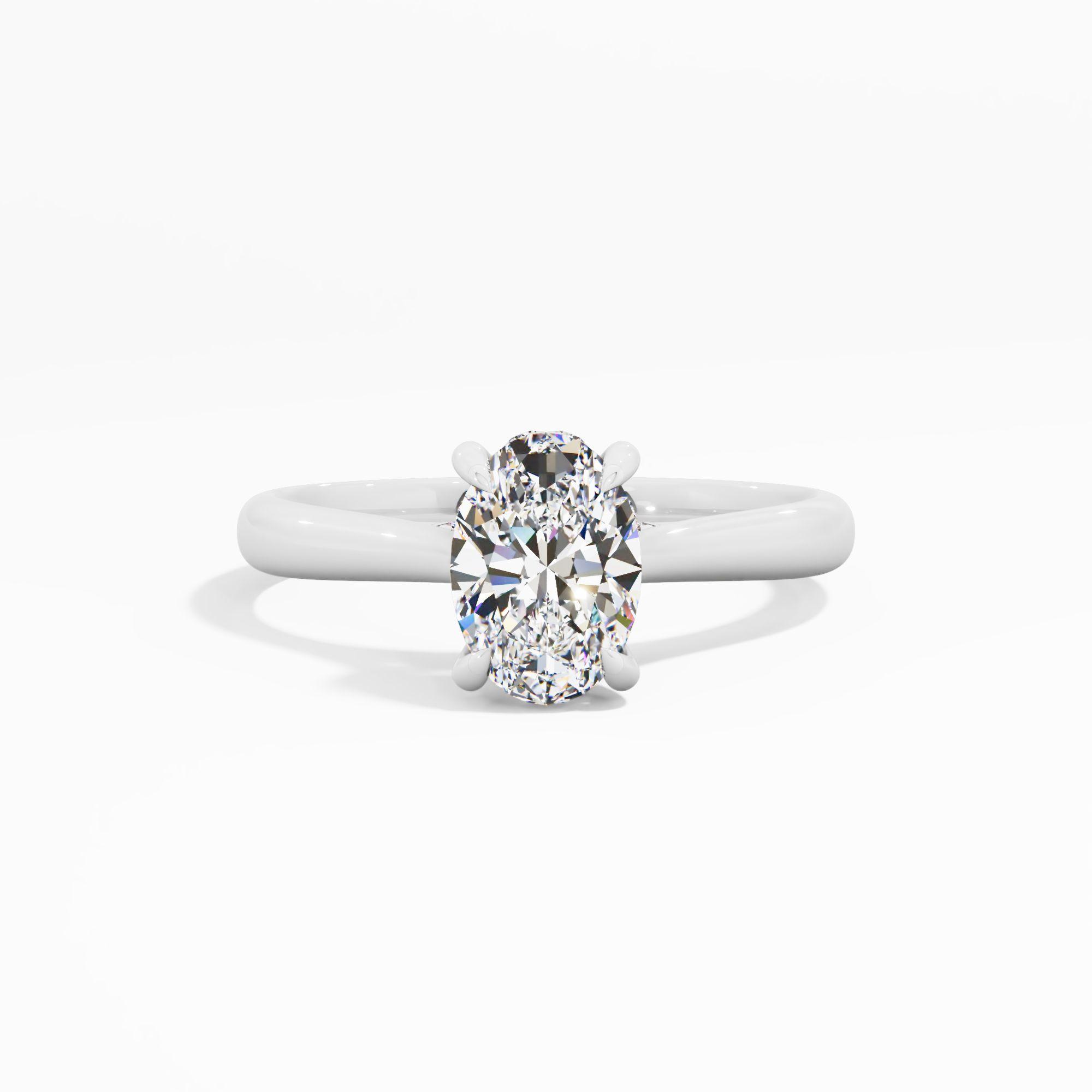 Sunbeam Drift Solitaire Engagement Ring