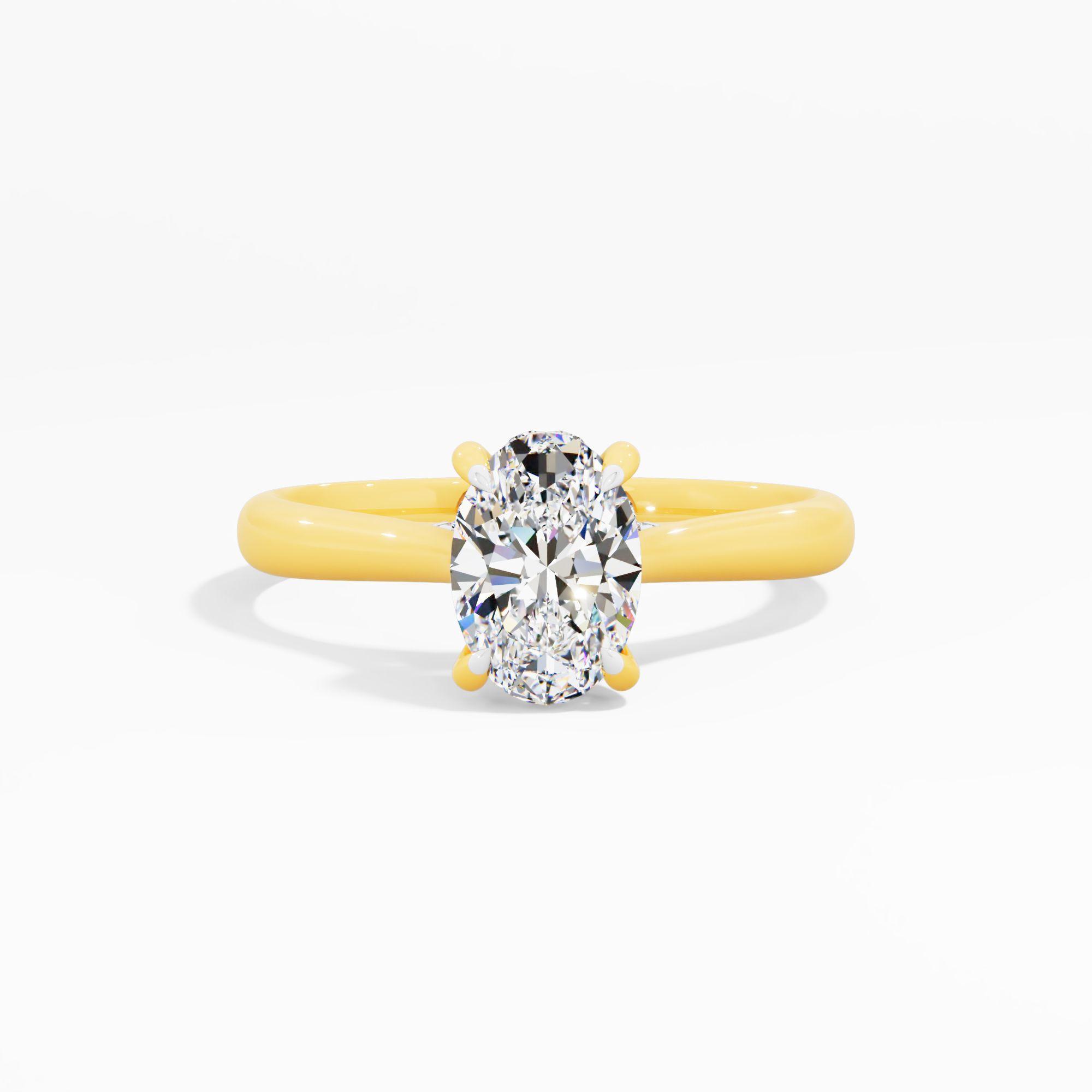 Sunbeam Drift Solitaire Engagement Ring