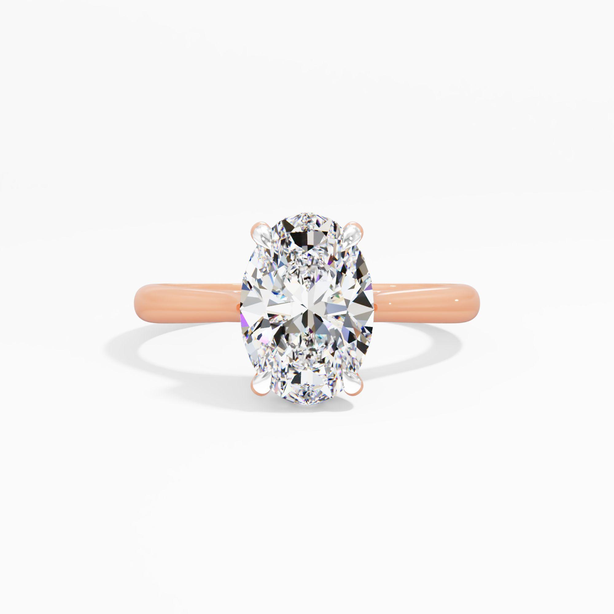 Sunbeam Drift Solitaire Engagement Ring