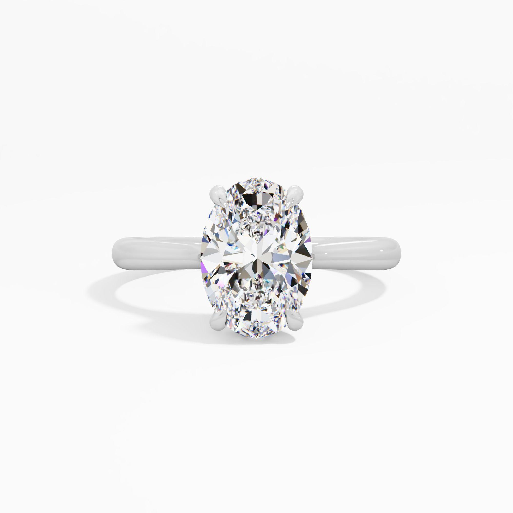Sunbeam Drift Solitaire Engagement Ring
