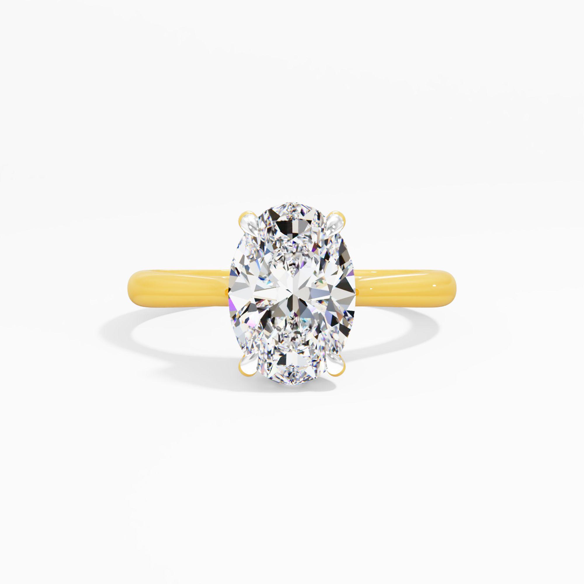 Sunbeam Drift Solitaire Engagement Ring