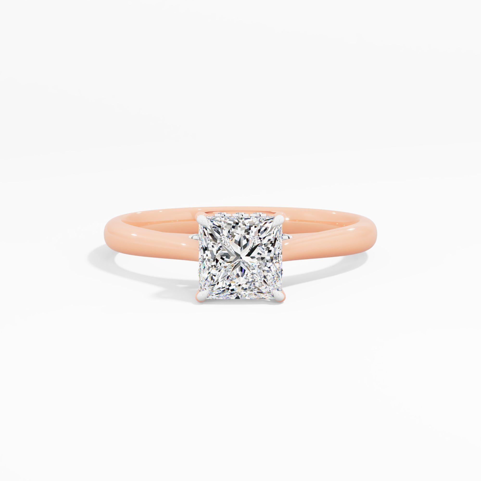Sunbeam Drift Solitaire Engagement Ring