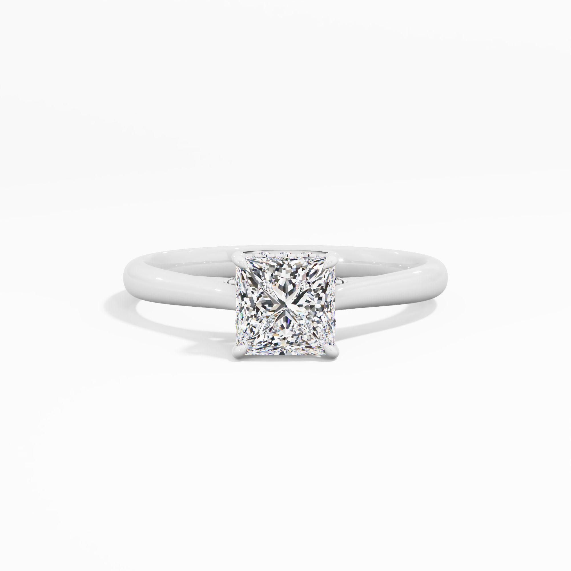Sunbeam Drift Solitaire Engagement Ring
