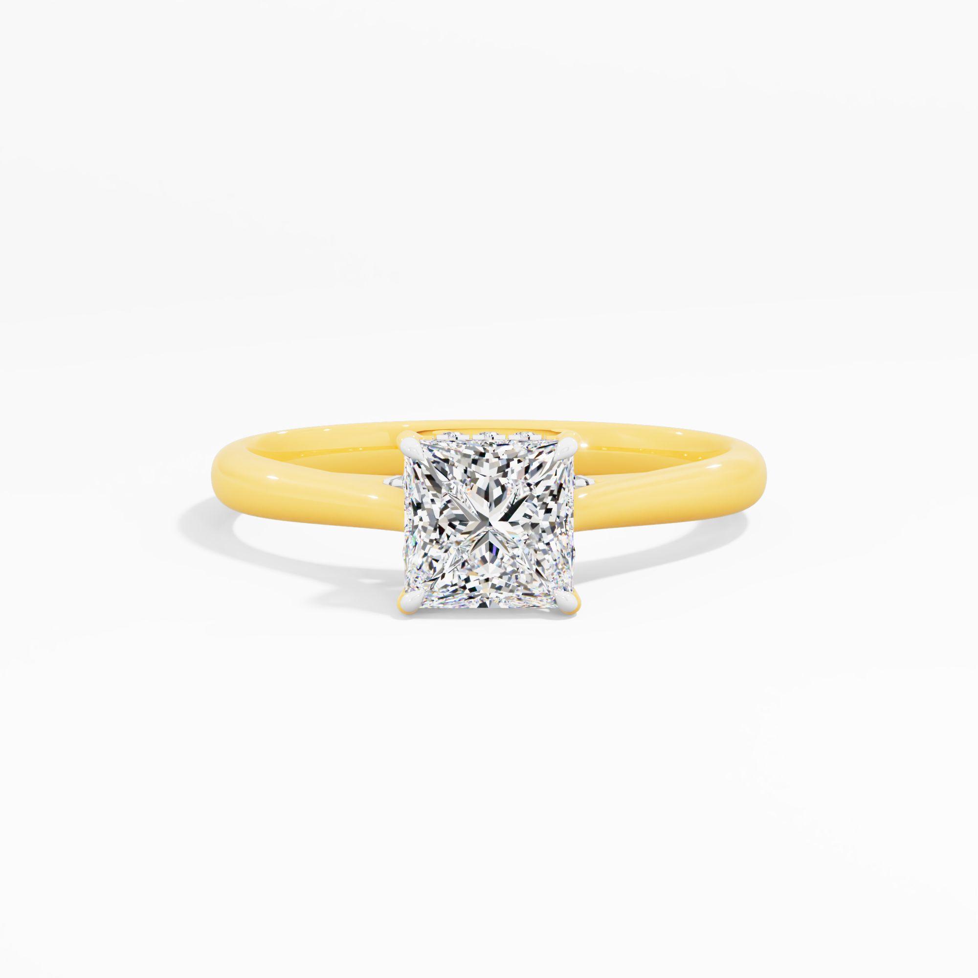 Sunbeam Drift Solitaire Engagement Ring