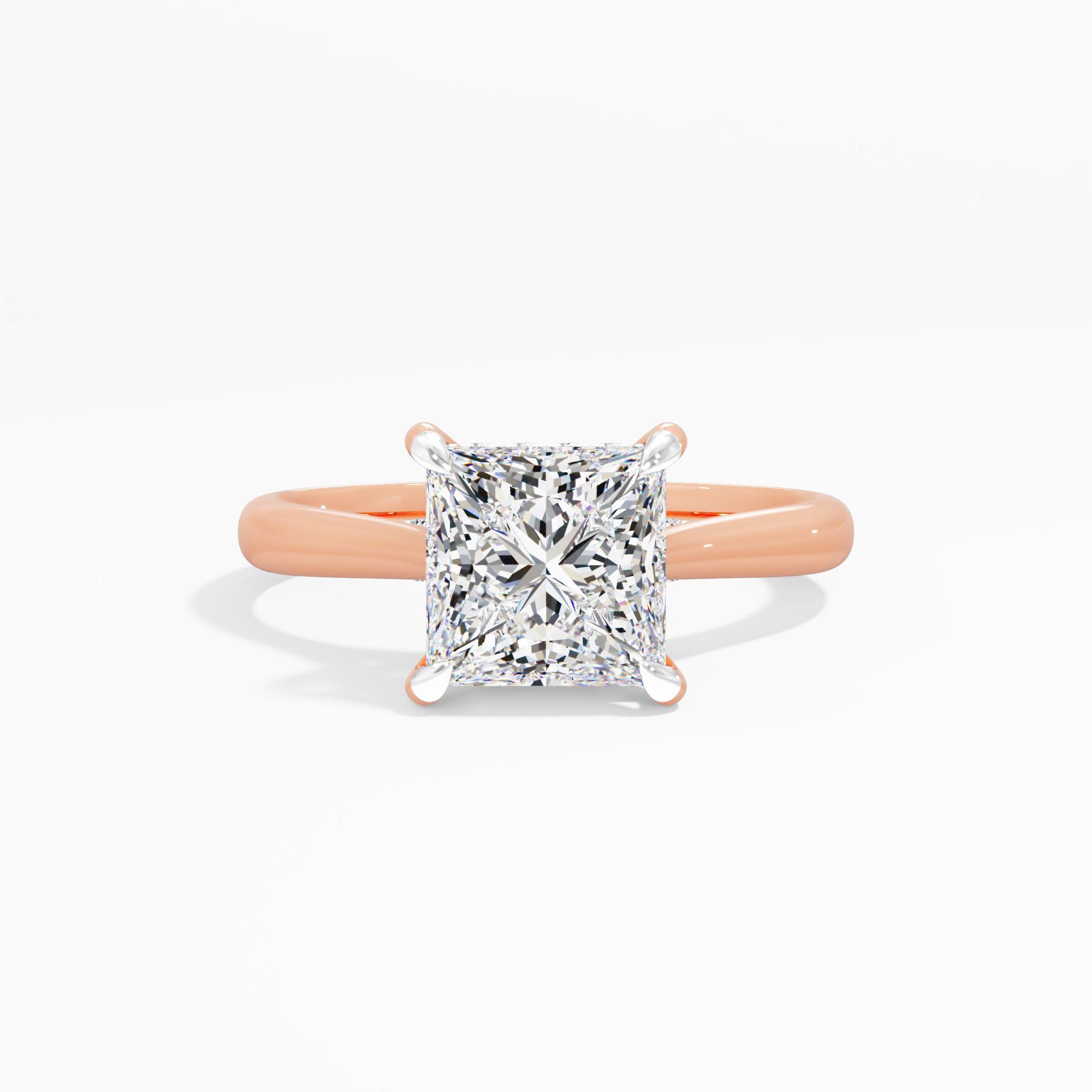 Sunbeam Drift Solitaire Engagement Ring