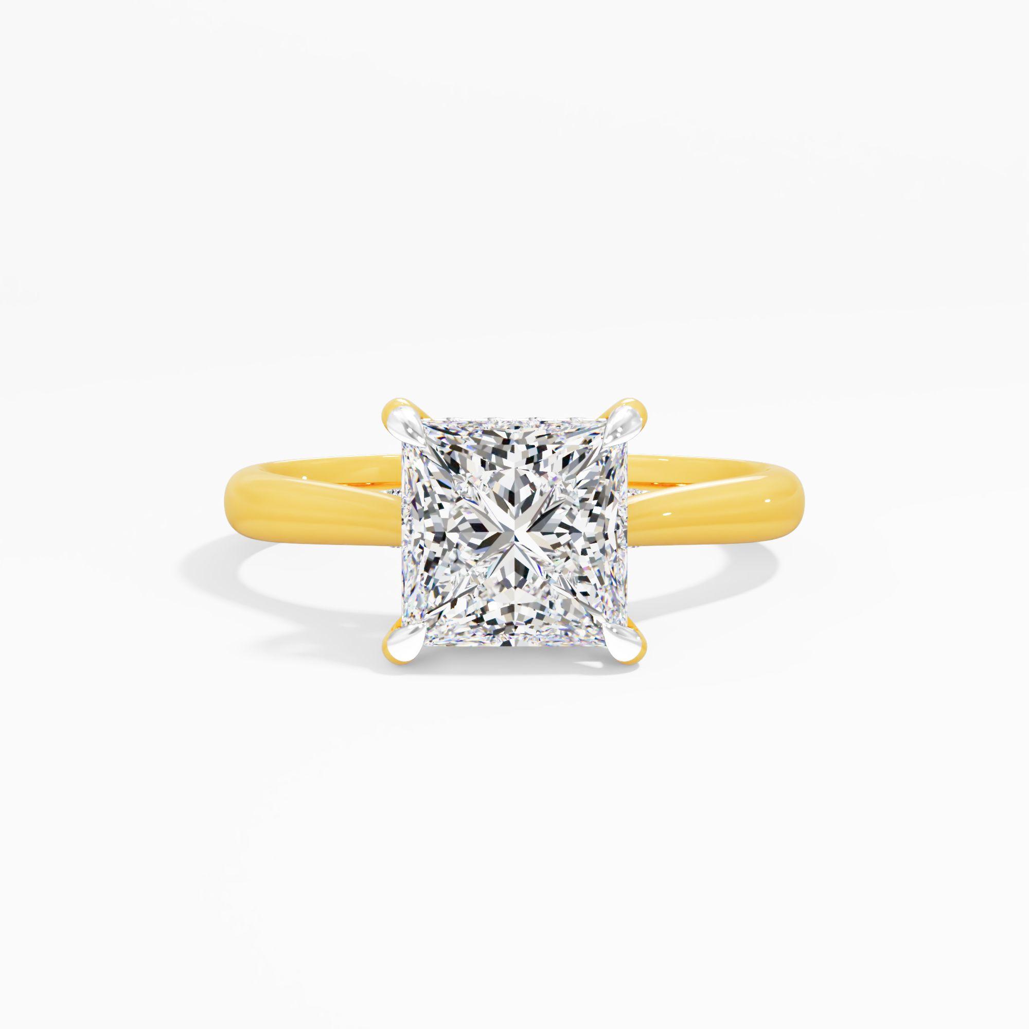 Sunbeam Drift Solitaire Engagement Ring