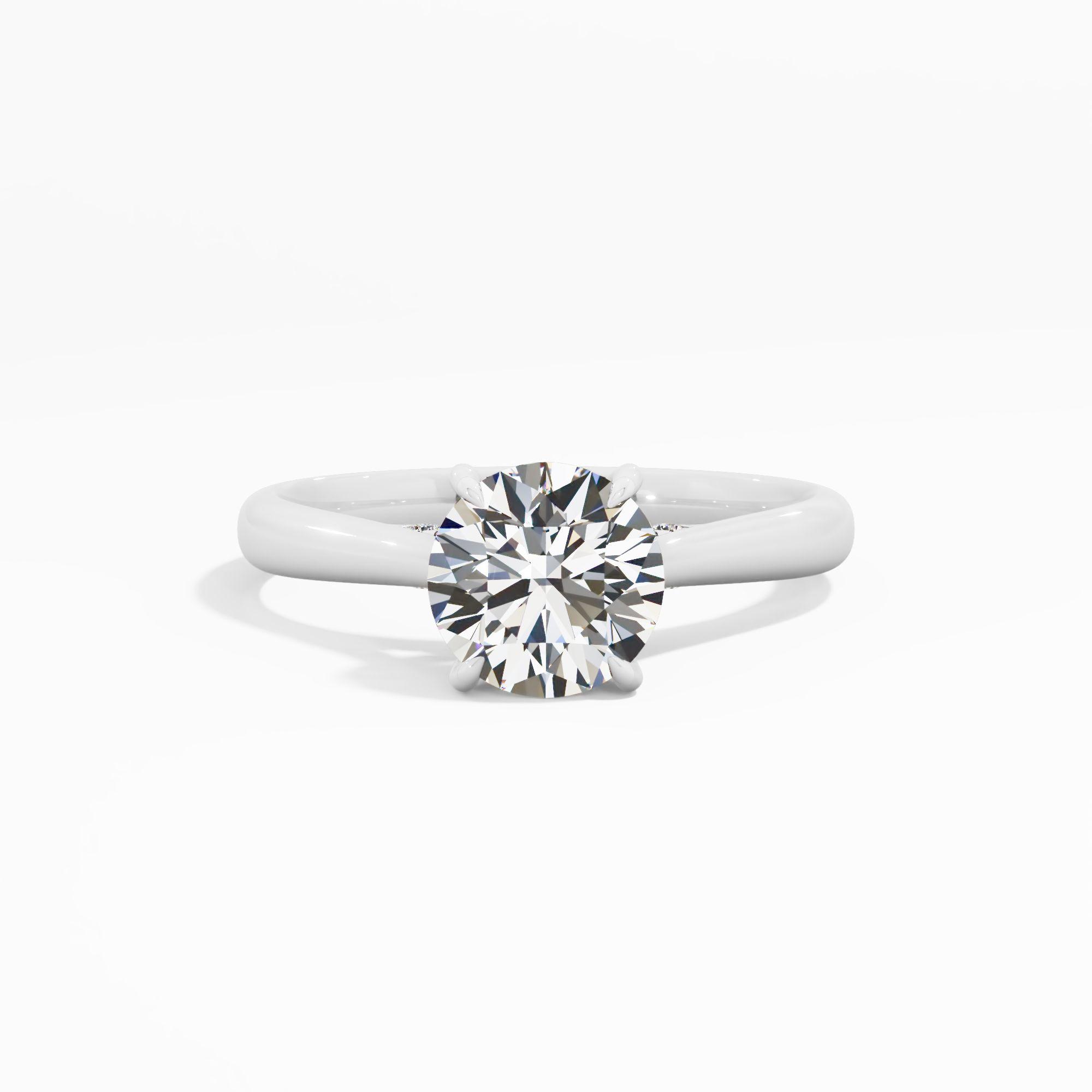 Sunbeam Drift Solitaire Engagement Ring