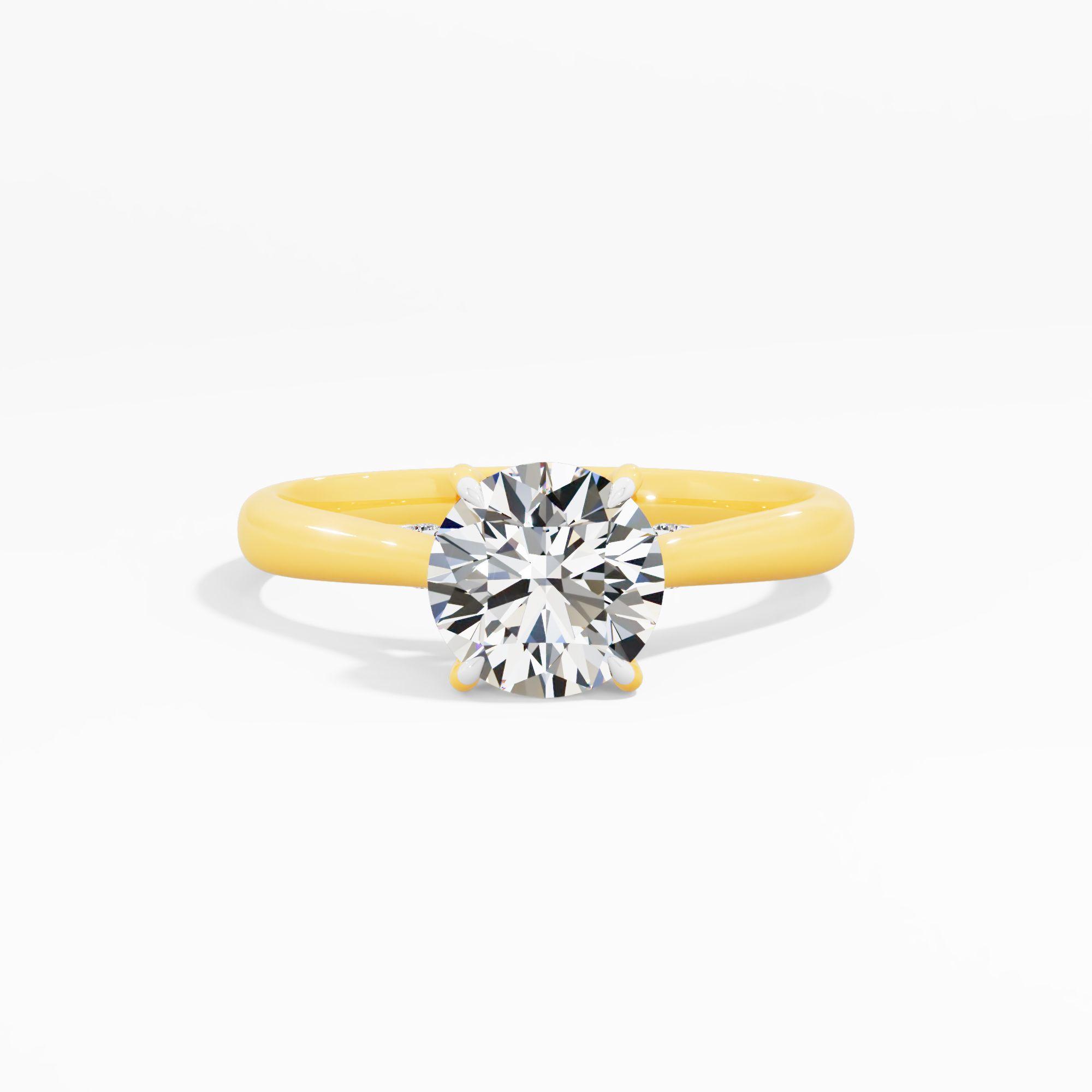 Sunbeam Drift Solitaire Engagement Ring