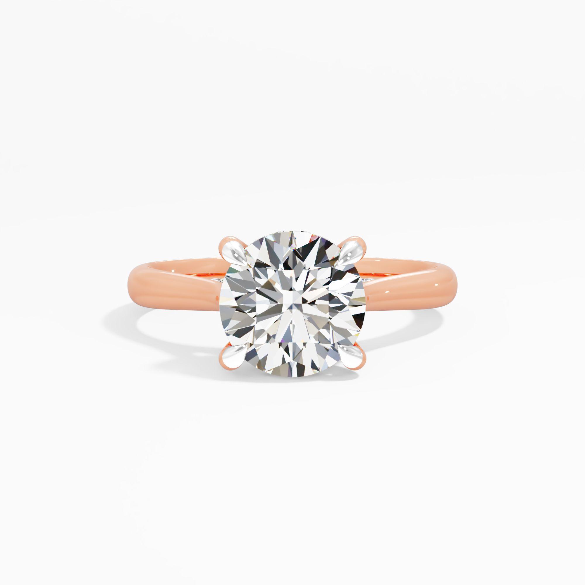 Sunbeam Drift Solitaire Engagement Ring