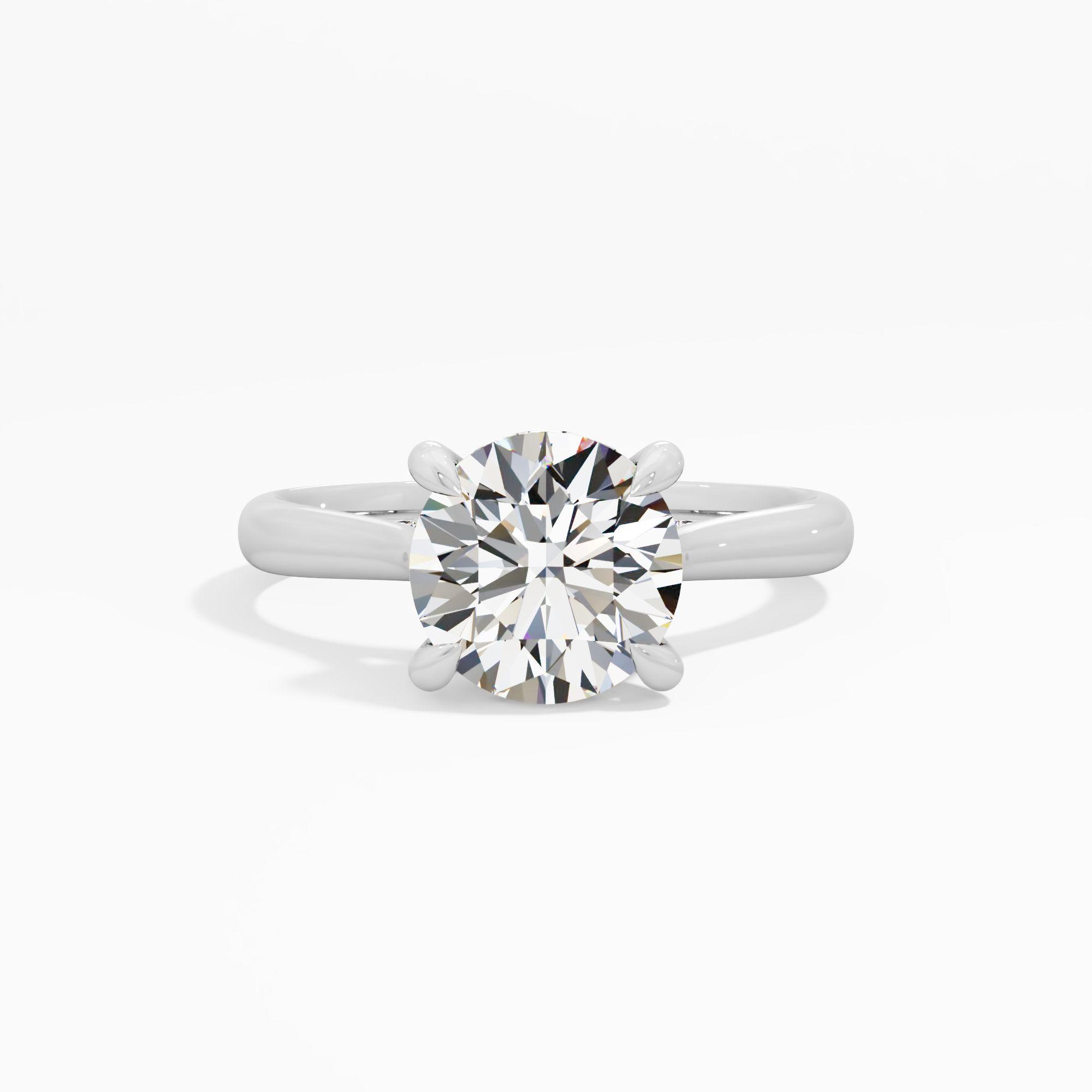 Sunbeam Drift Solitaire Engagement Ring