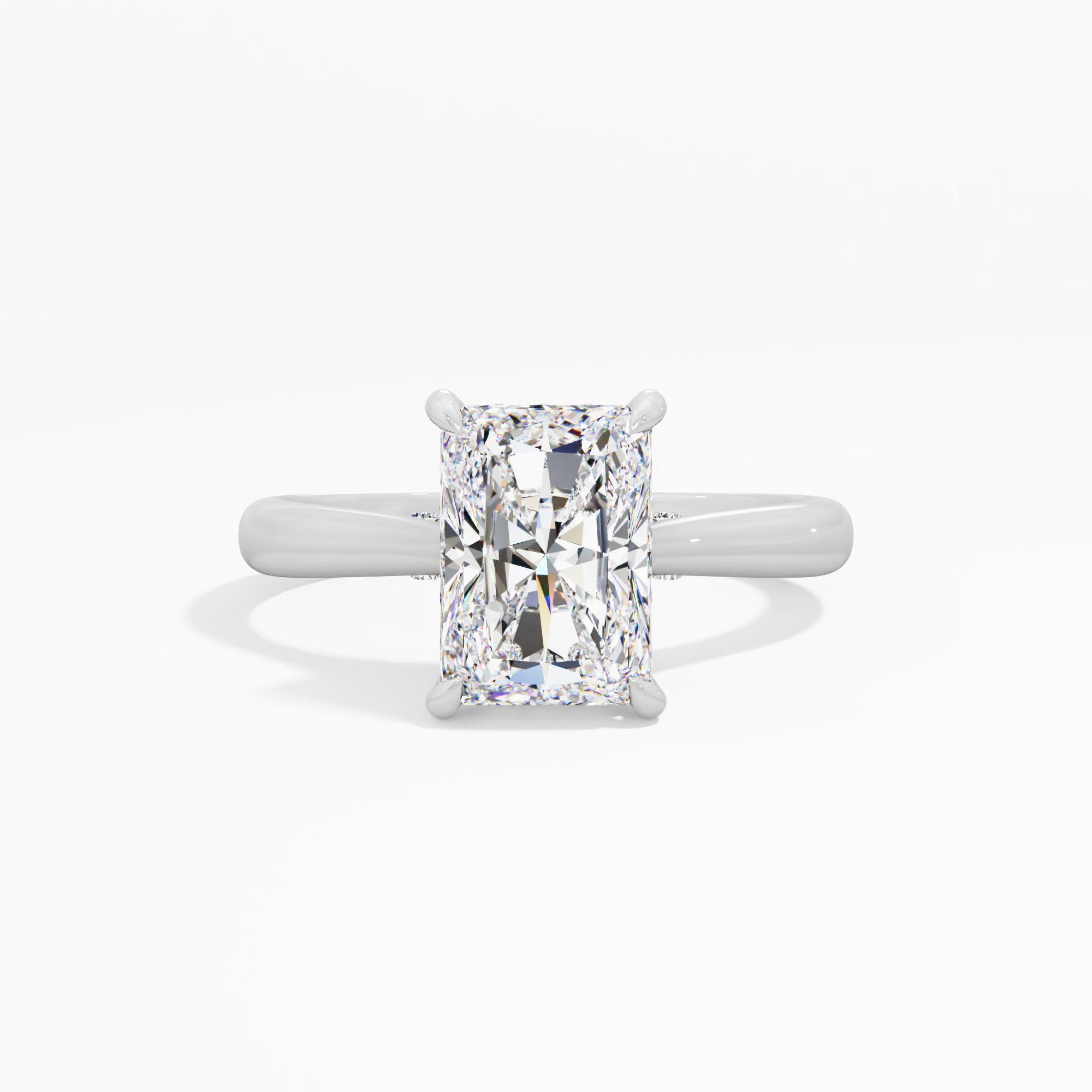 Sunbeam Drift Solitaire Engagement Ring