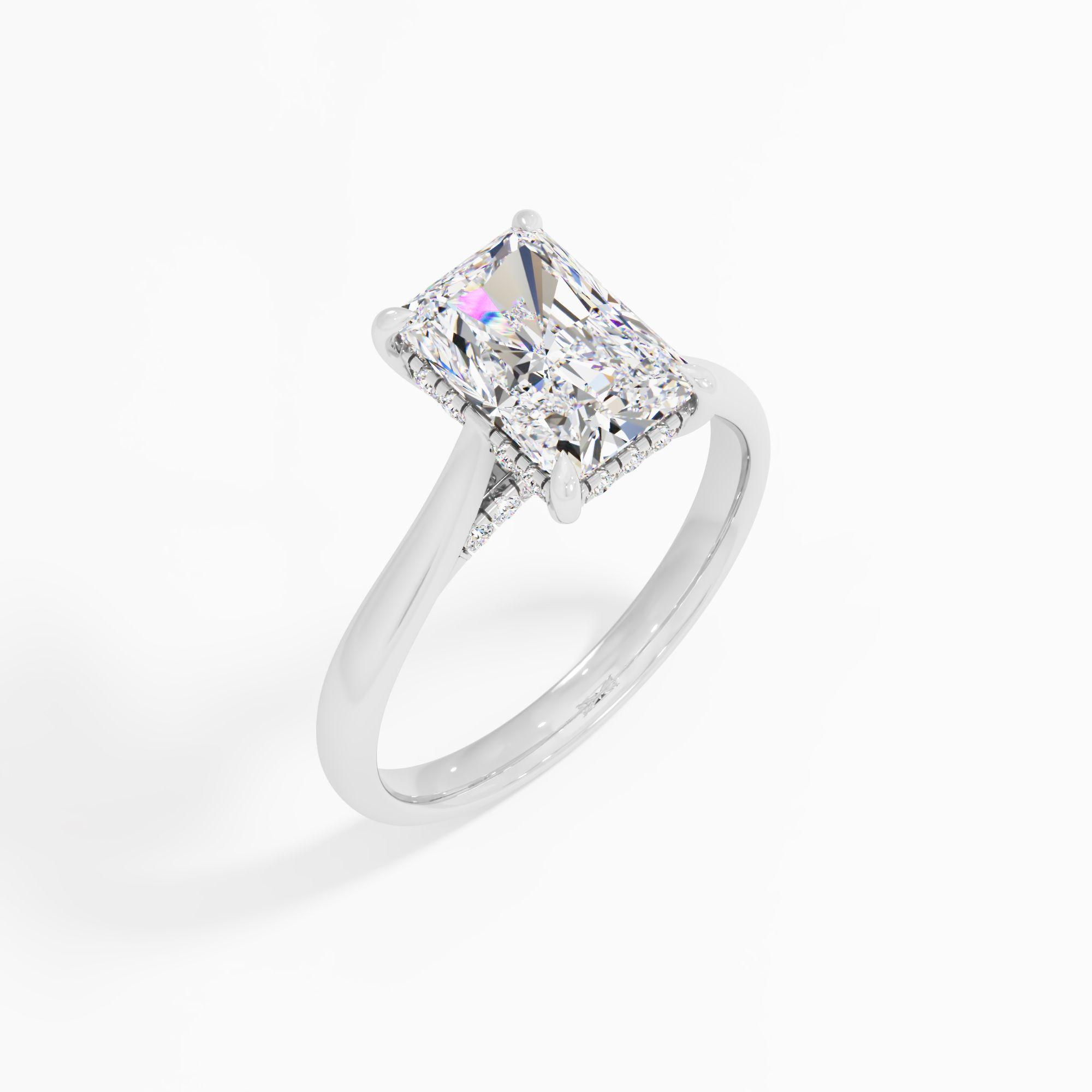 Sunbeam Drift Solitaire Engagement Ring