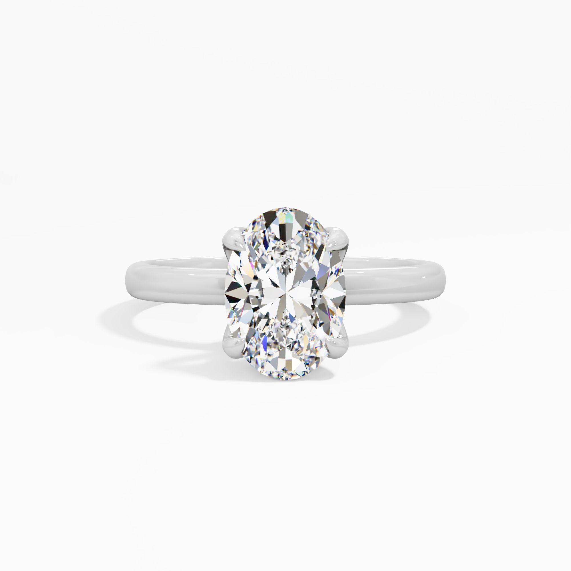 Swan Echo Solitaire Engagement Ring
