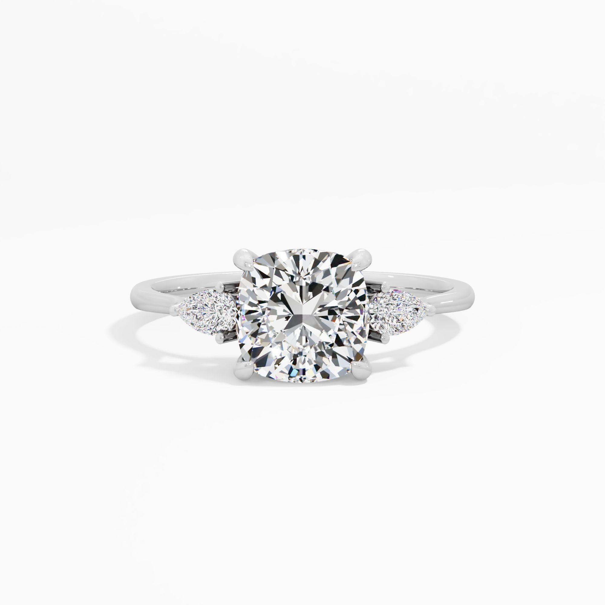 Duskveil Hue 3 Stone Engagement Ring