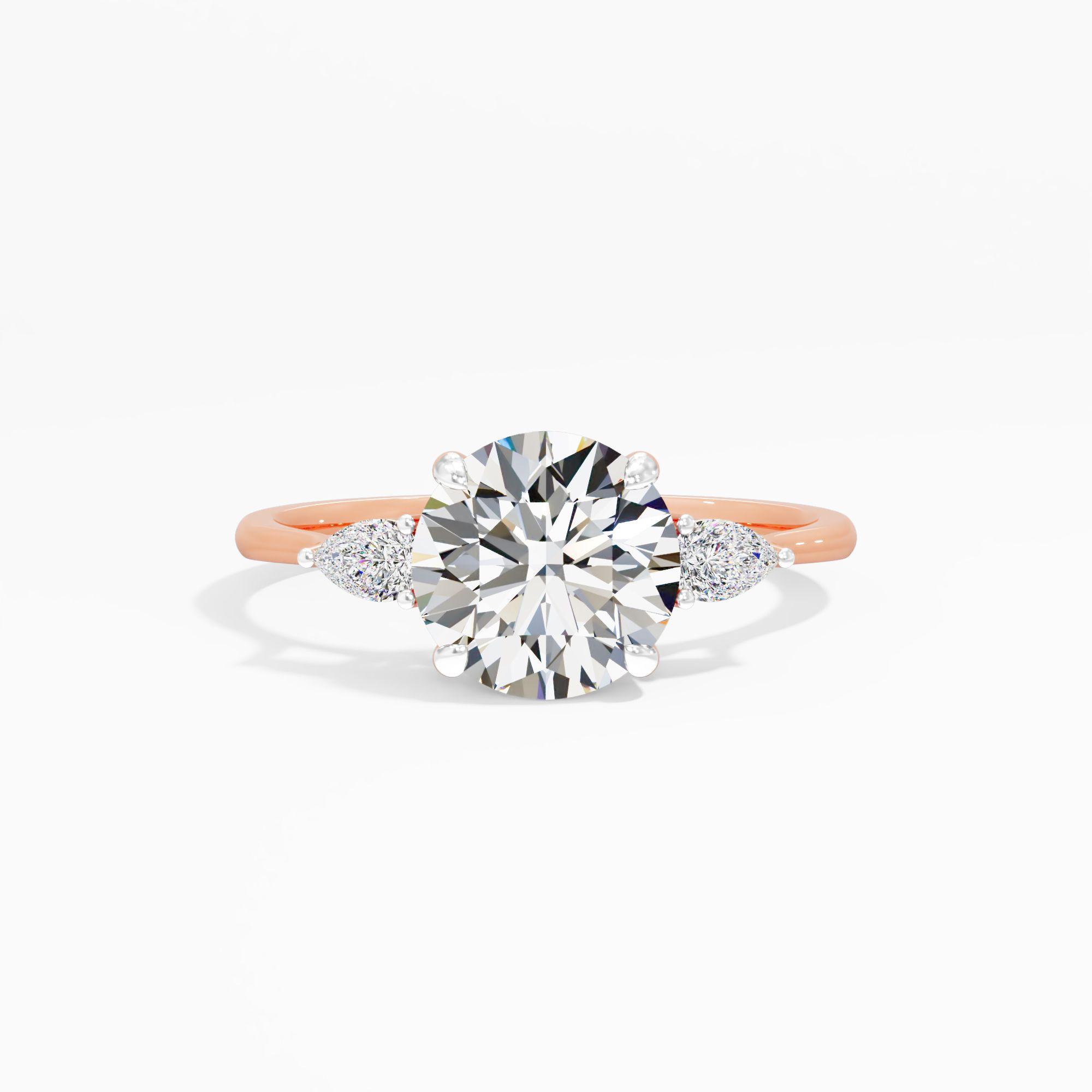 Duskveil Hue 3 Stone Engagement Ring
