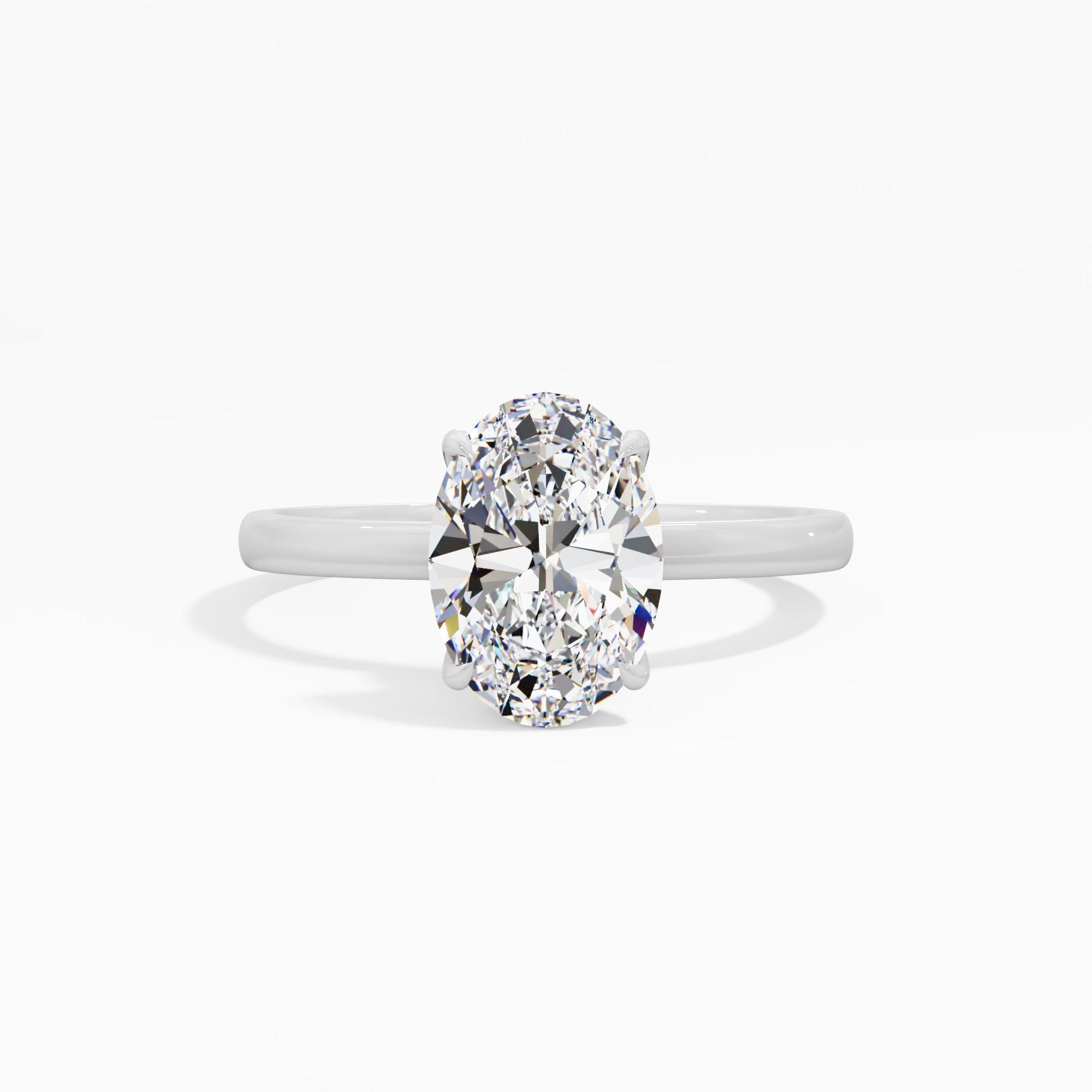 Lilac Loop Solitaire Engagement Ring
