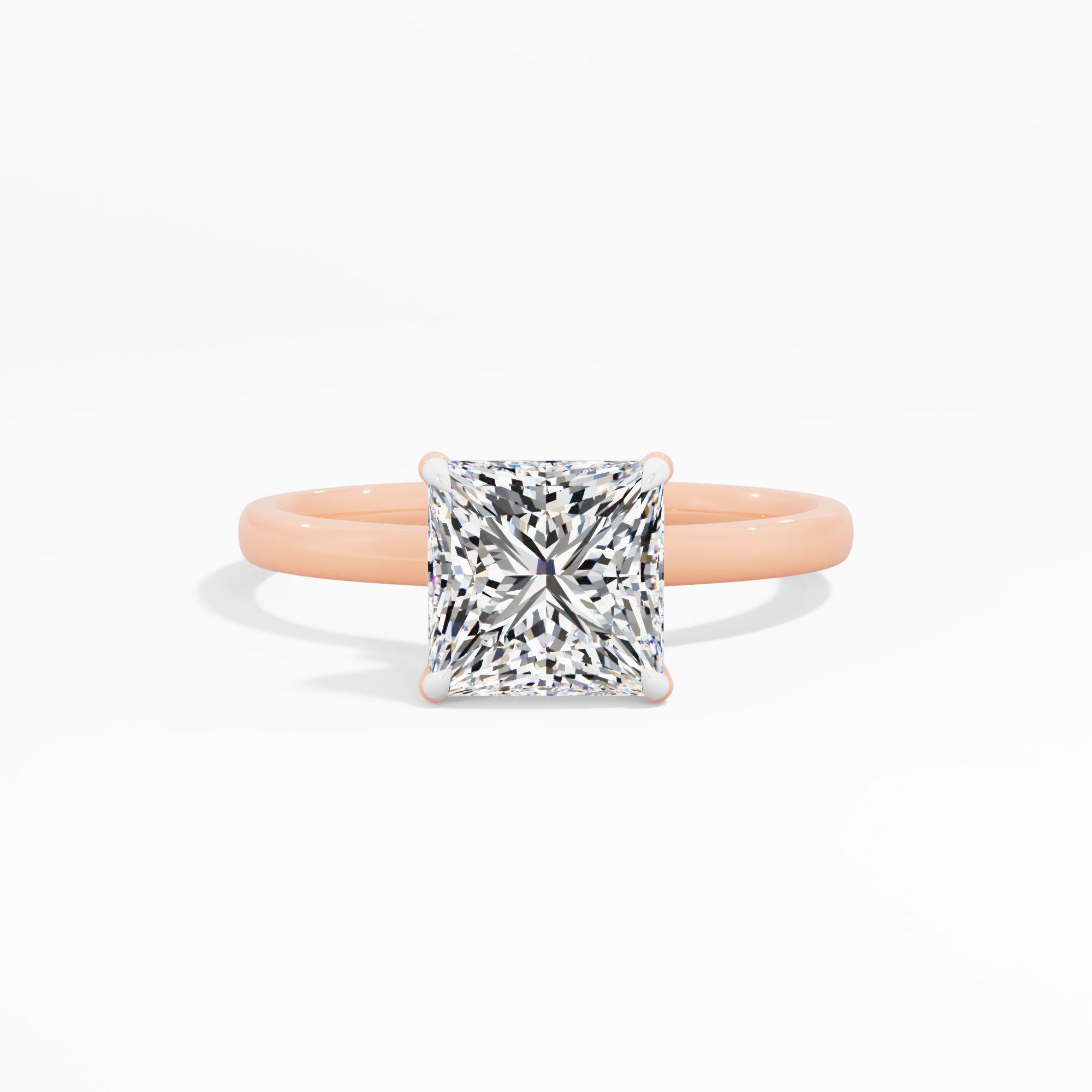 Lilac Loop Solitaire Engagement Ring