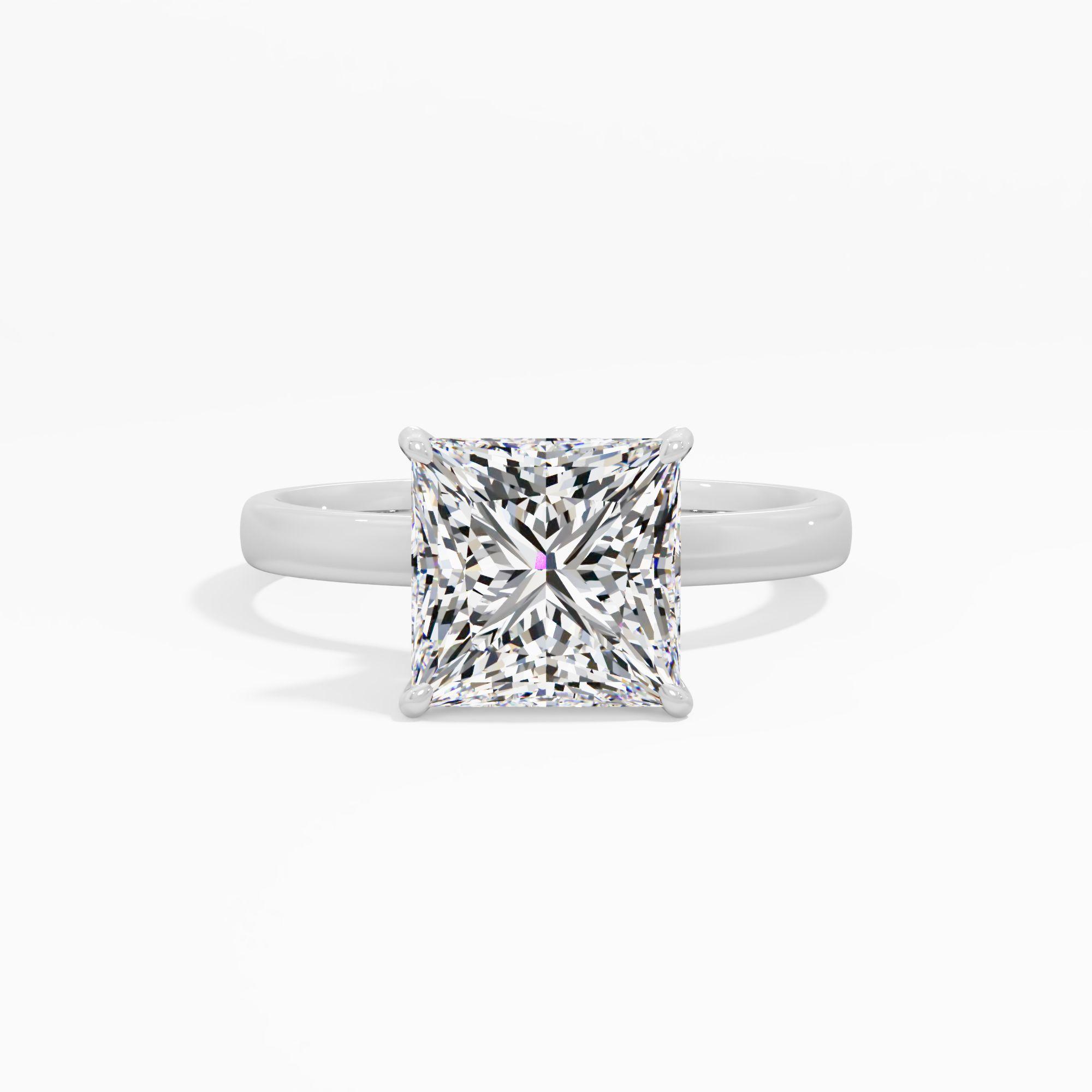 Lilac Loop Solitaire Engagement Ring