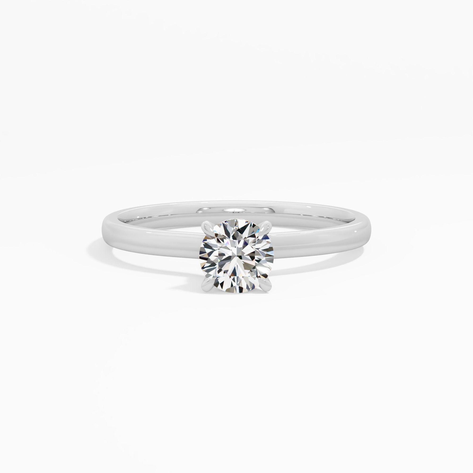 Lilac Loop Solitaire Engagement Ring