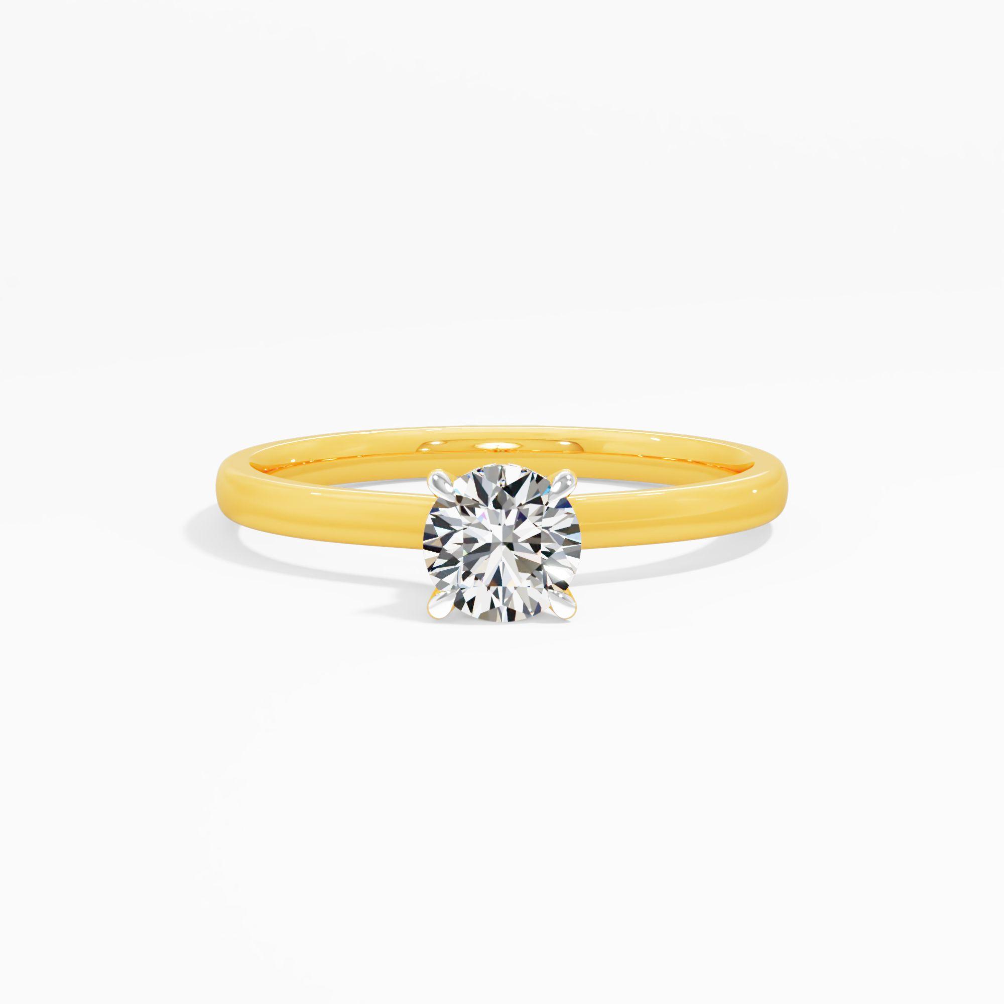 Lilac Loop Solitaire Engagement Ring