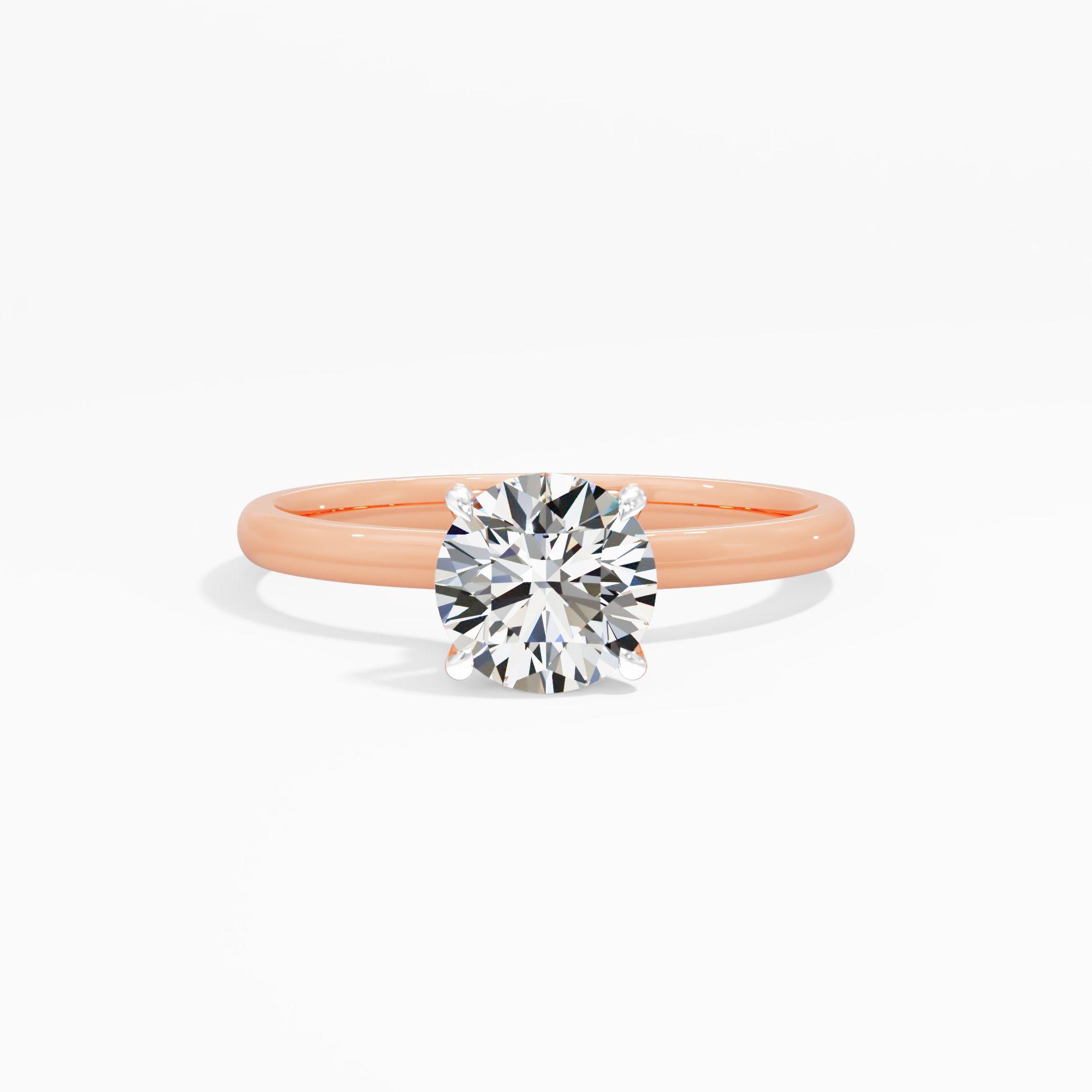 Lilac Loop Solitaire Engagement Ring