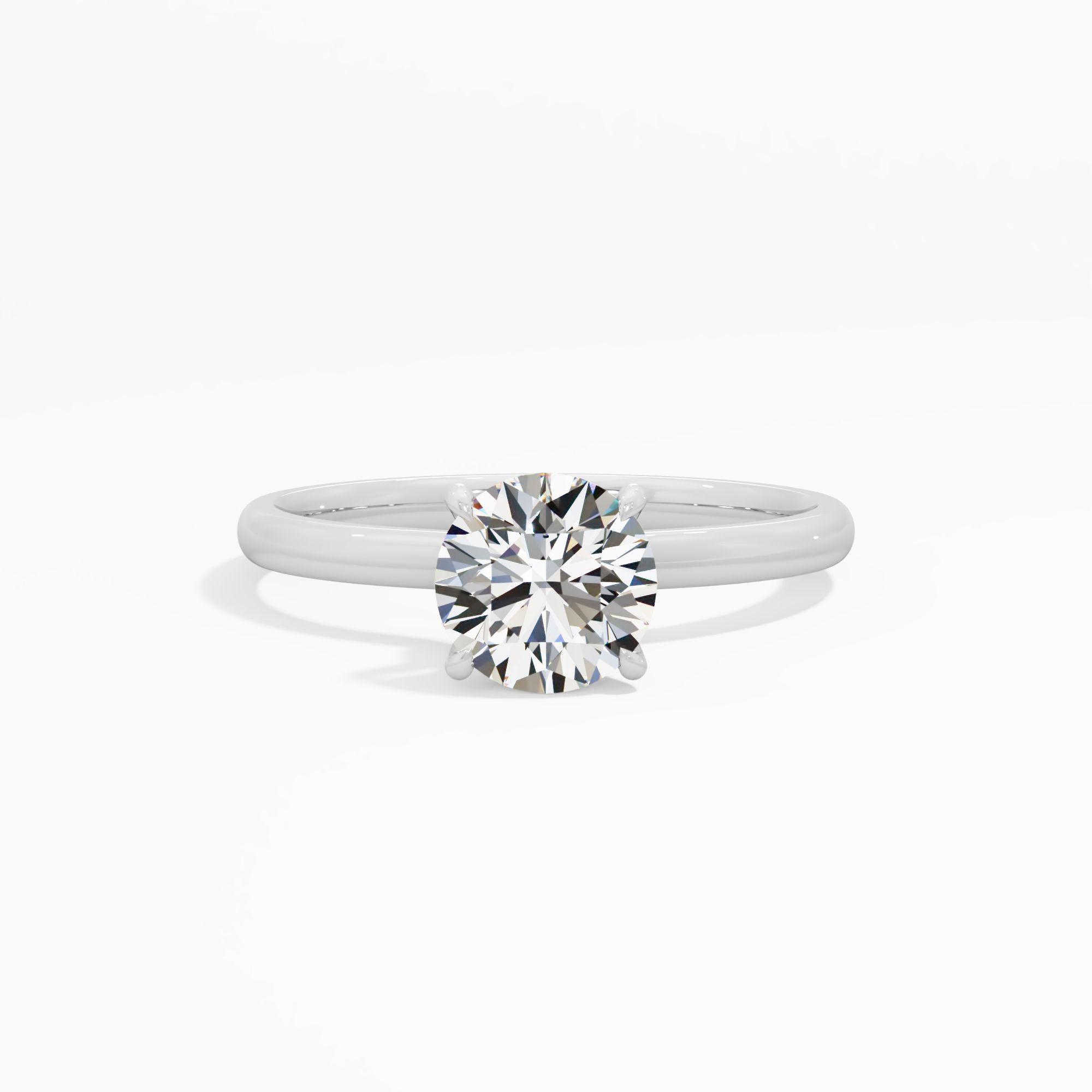 Lilac Loop Solitaire Engagement Ring