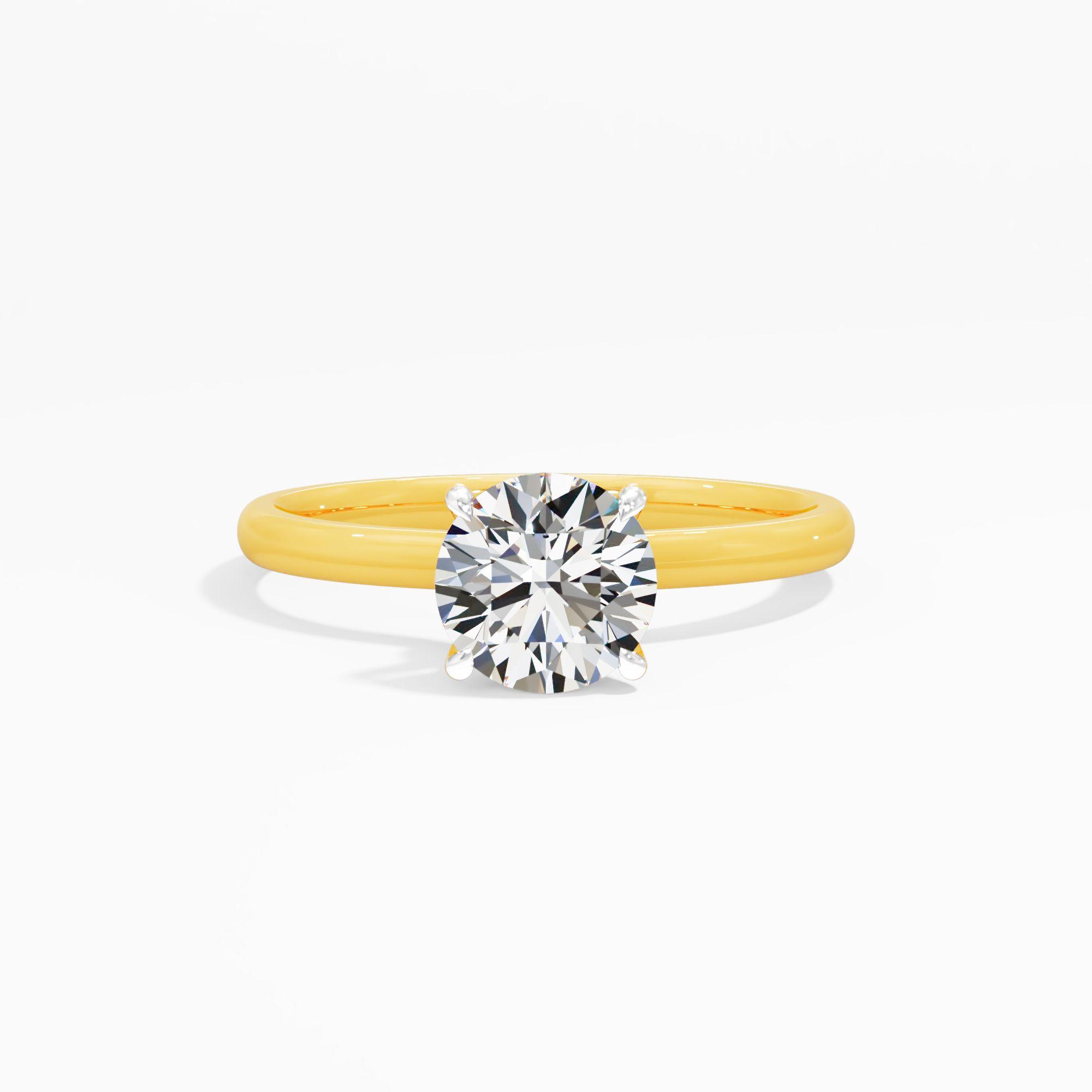 Lilac Loop Solitaire Engagement Ring