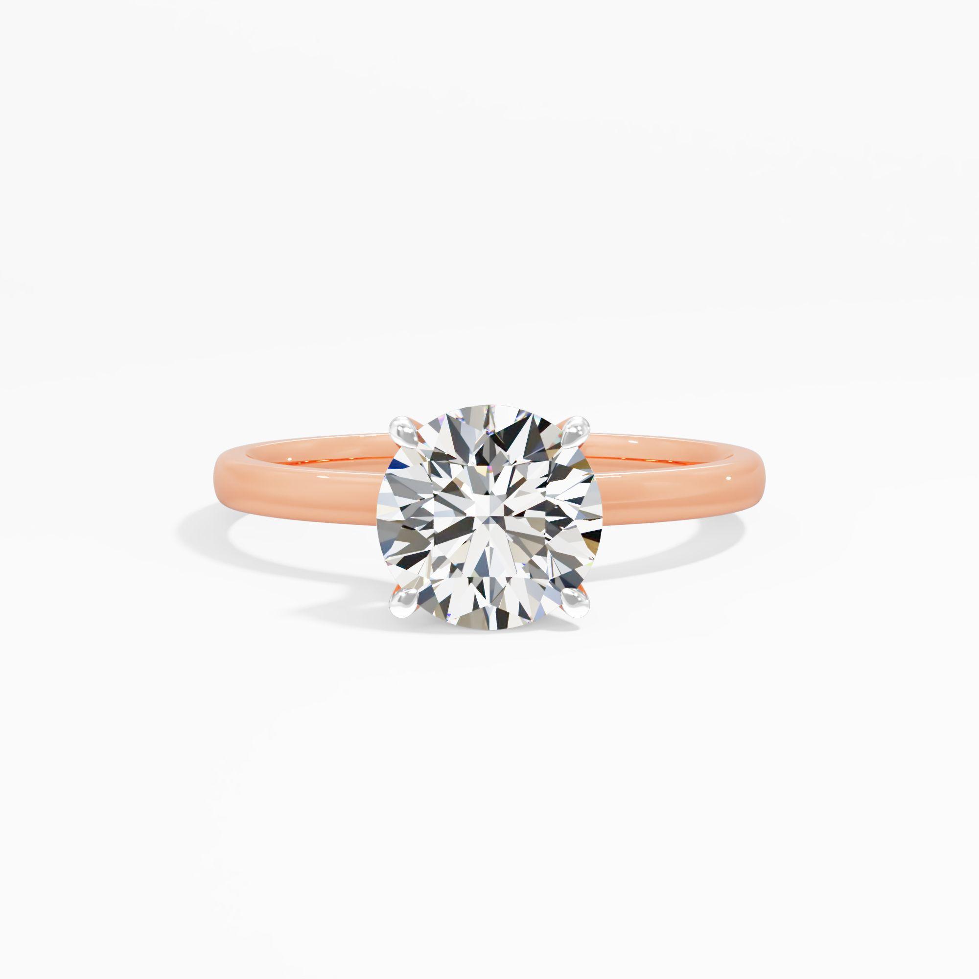 Lilac Loop Solitaire Engagement Ring