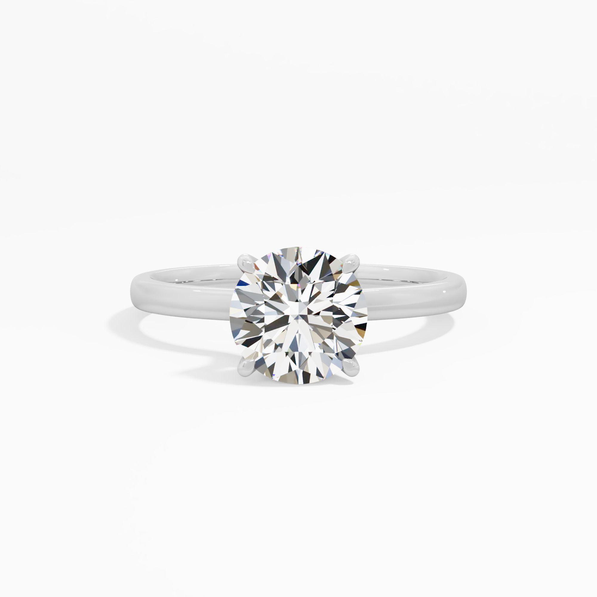Lilac Loop Solitaire Engagement Ring