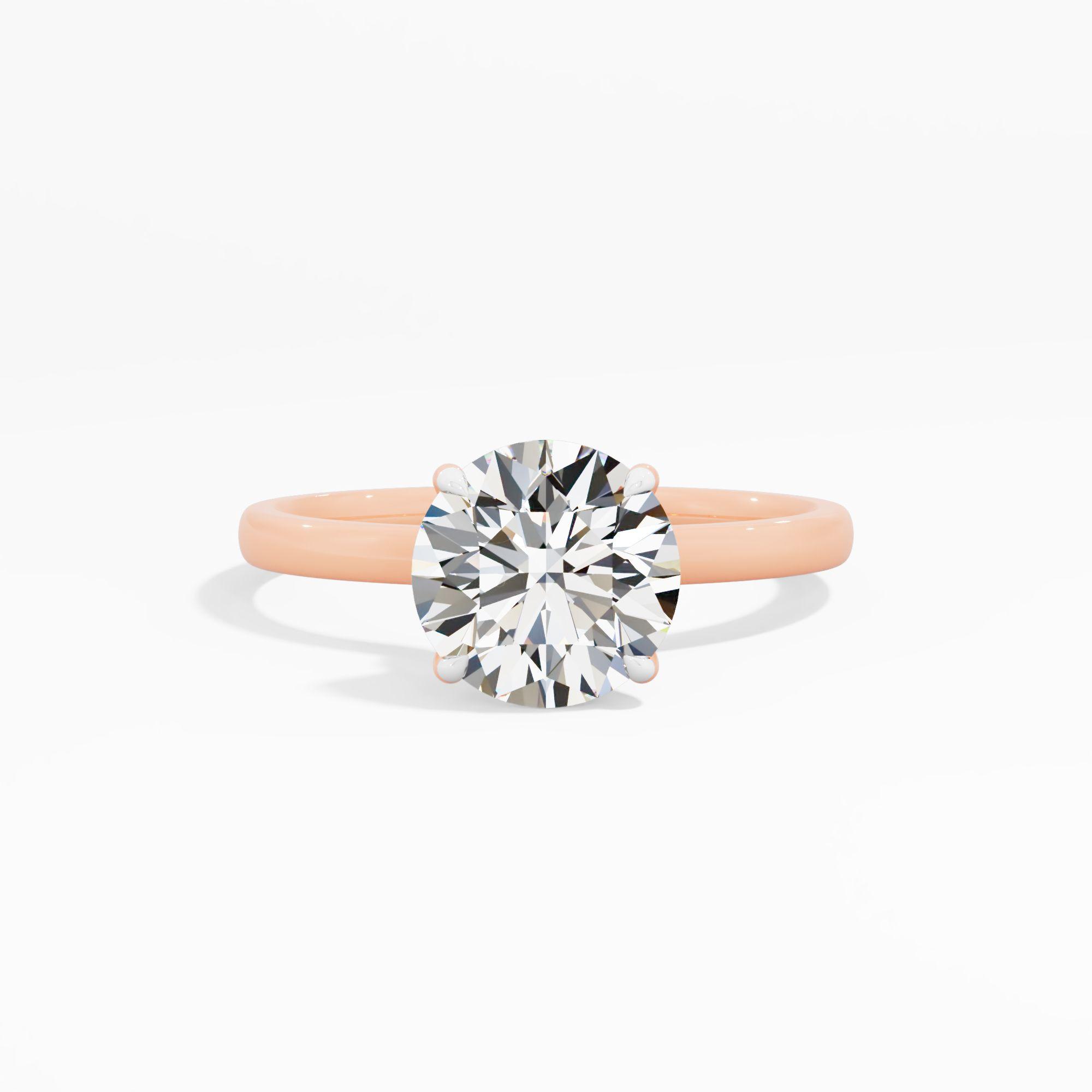 Lilac Loop Solitaire Engagement Ring