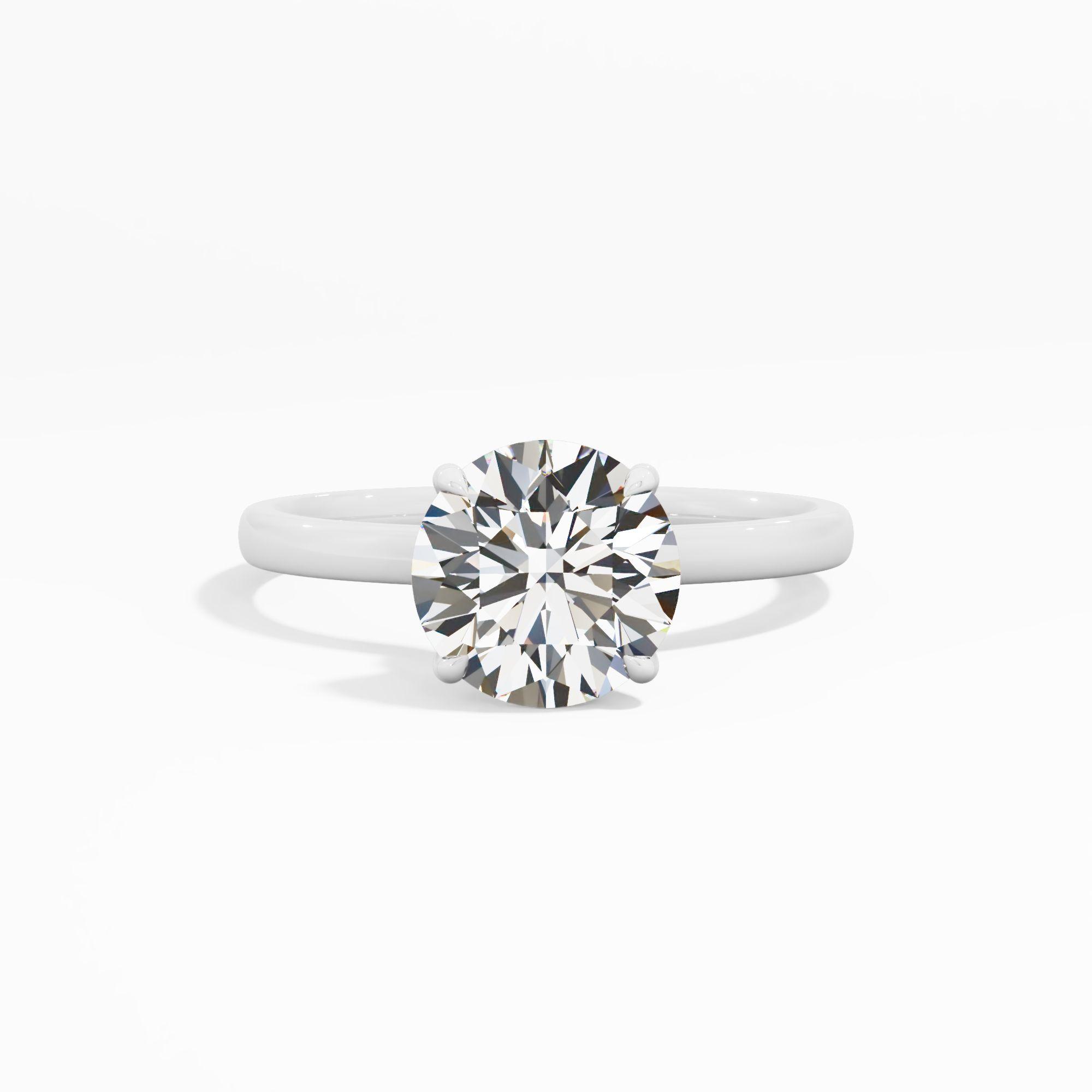 Lilac Loop Solitaire Engagement Ring