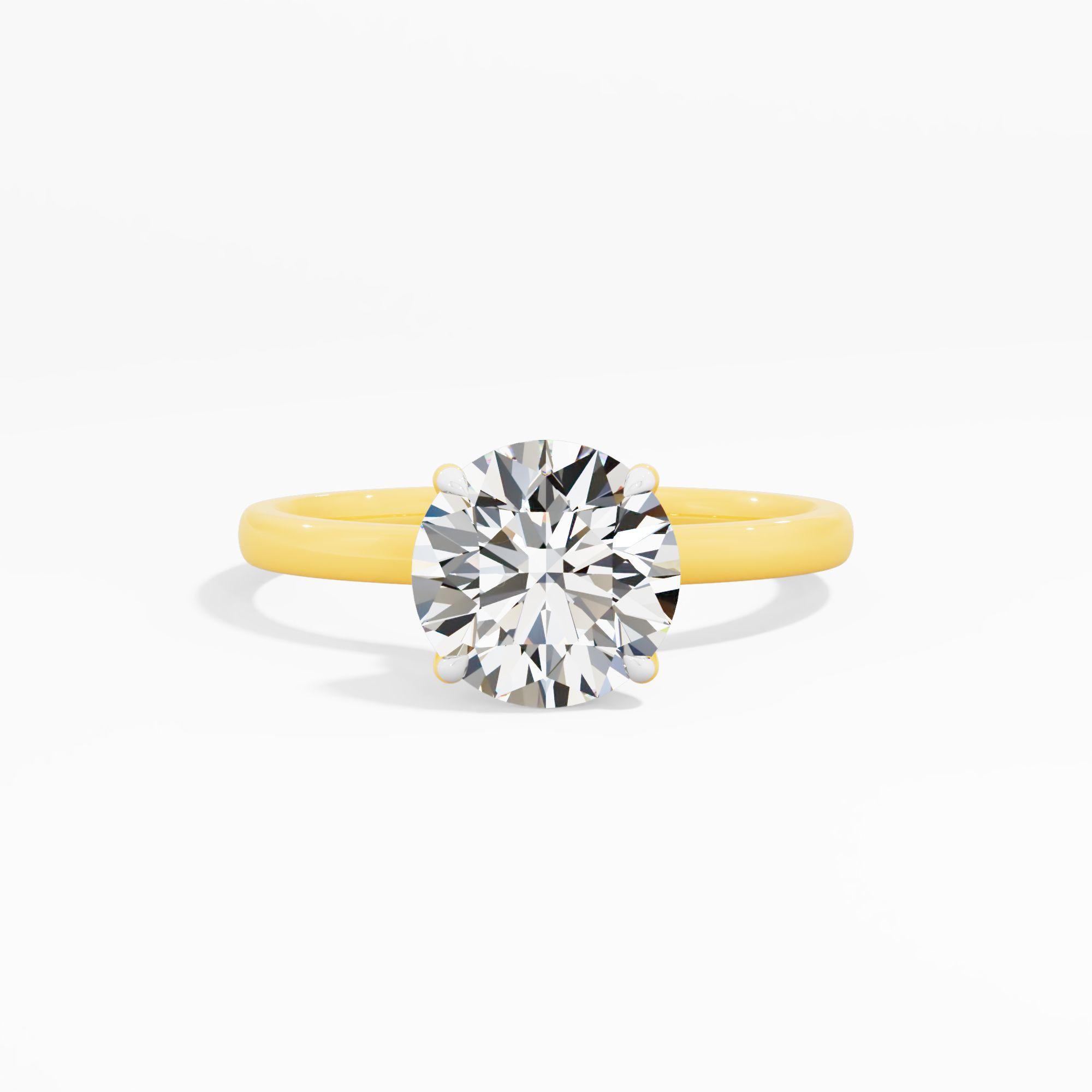 Lilac Loop Solitaire Engagement Ring