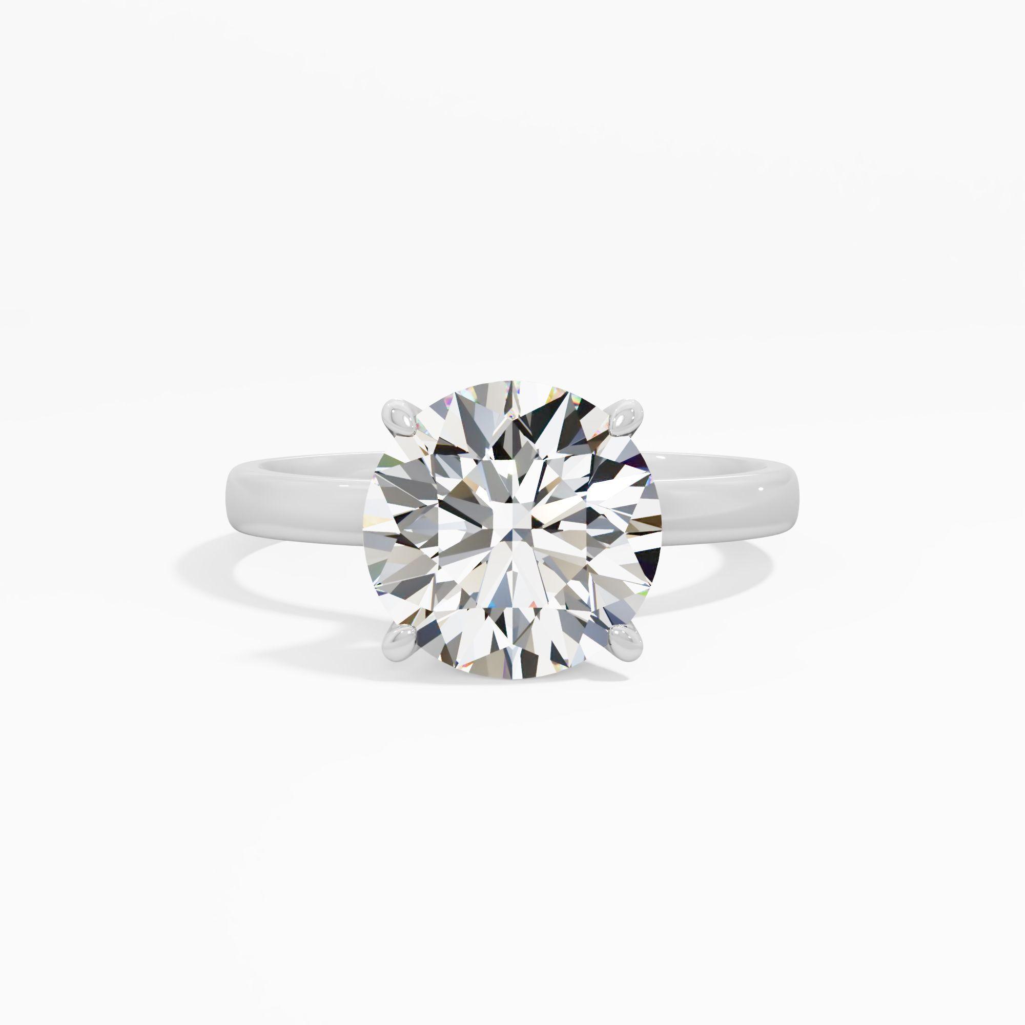 Lilac Loop Solitaire Engagement Ring