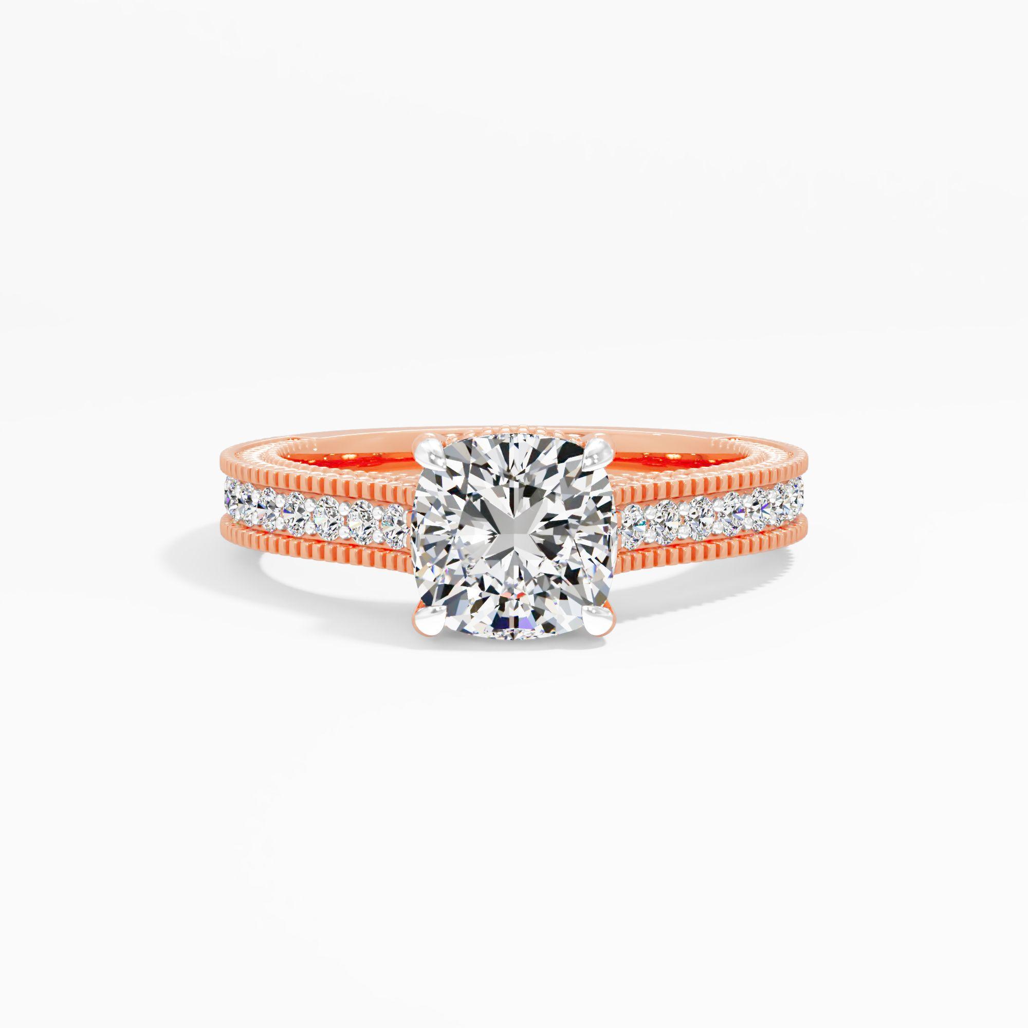 Saffron Wink Solitaire Engagement Ring
