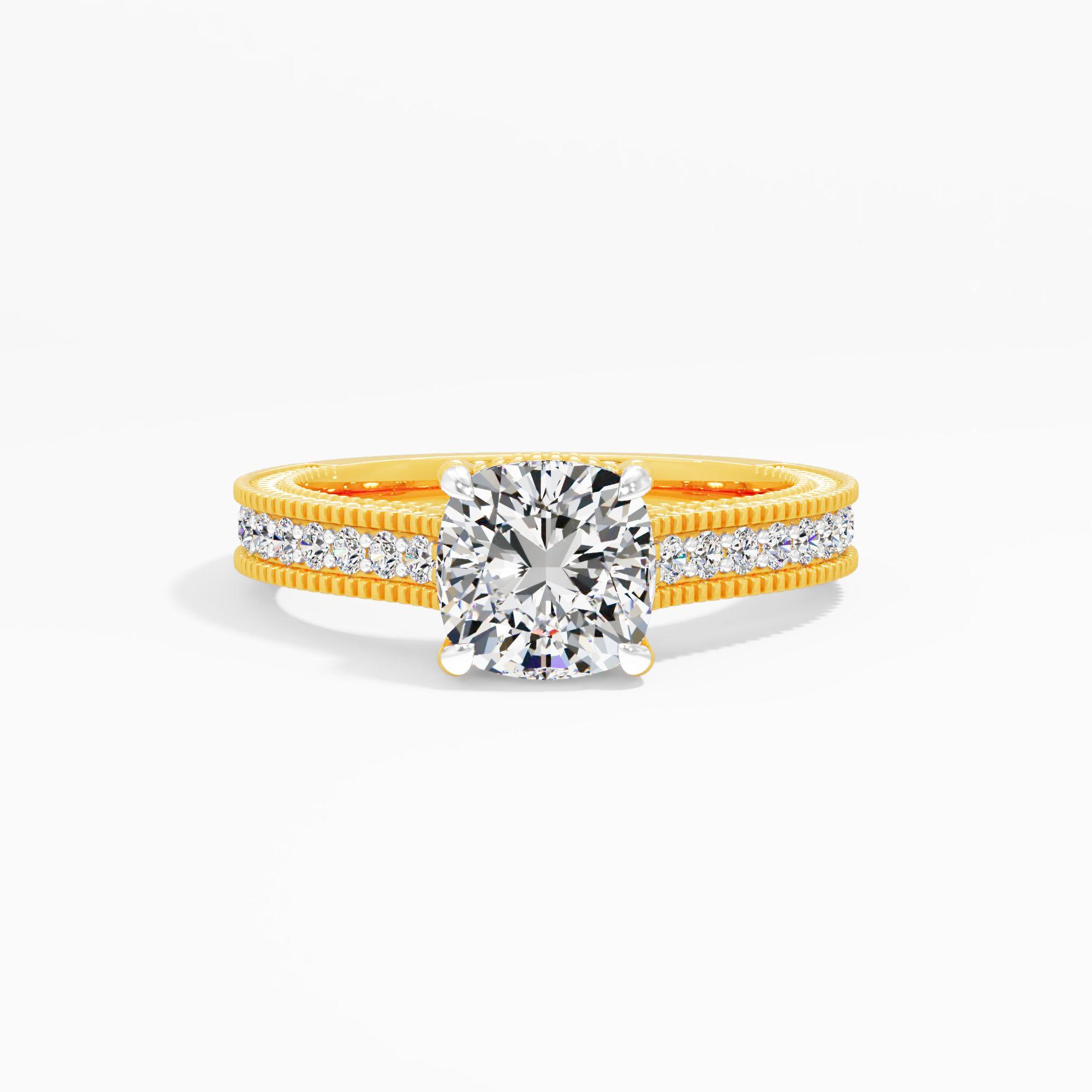 Saffron Wink Solitaire Engagement Ring