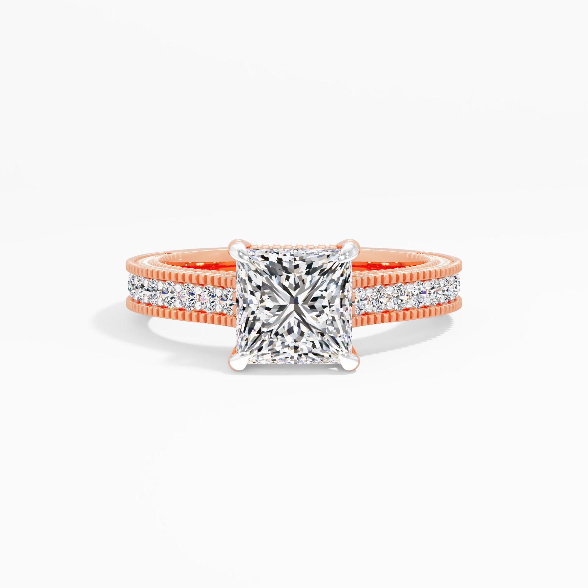 Saffron Wink Solitaire Engagement Ring