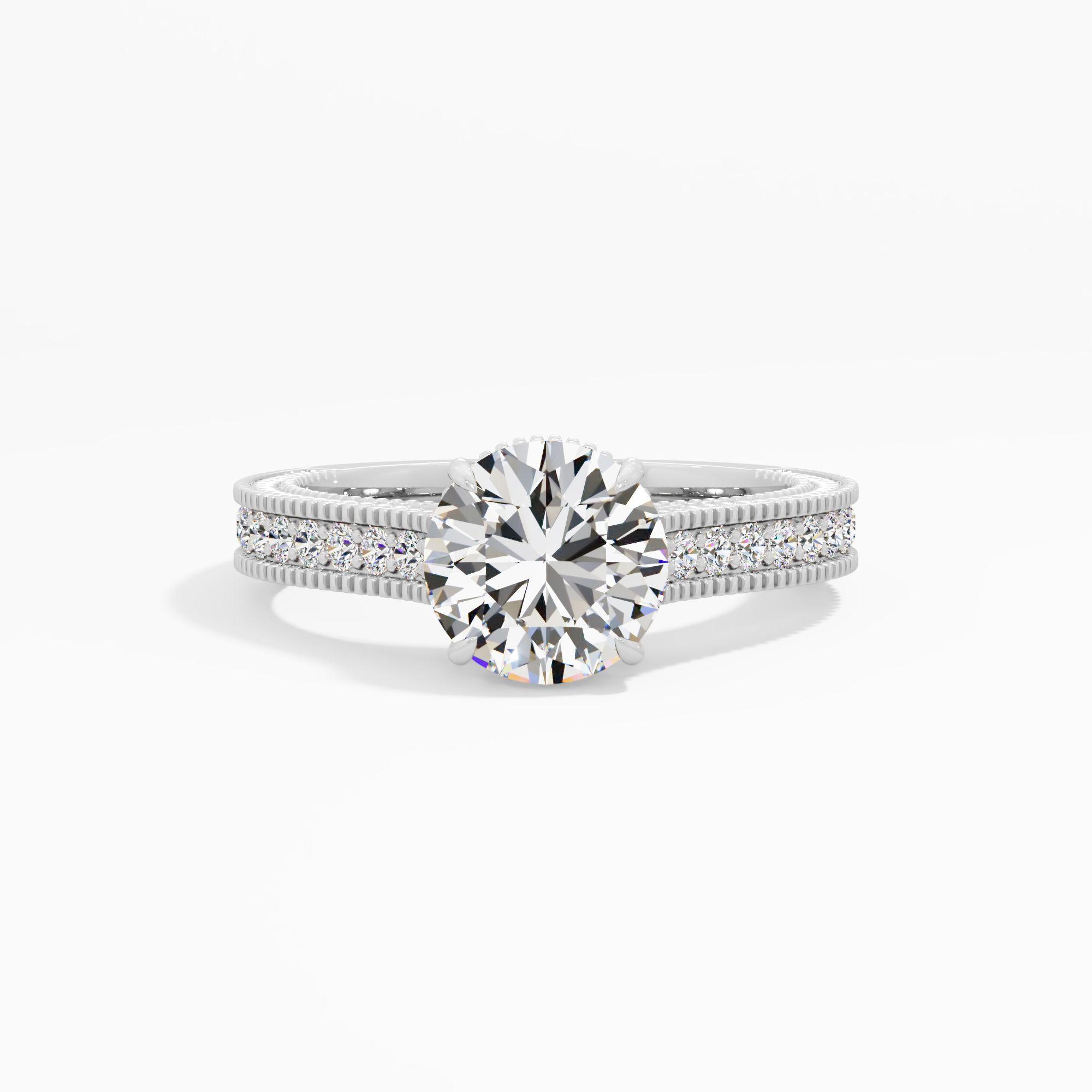 Saffron Wink Solitaire Engagement Ring
