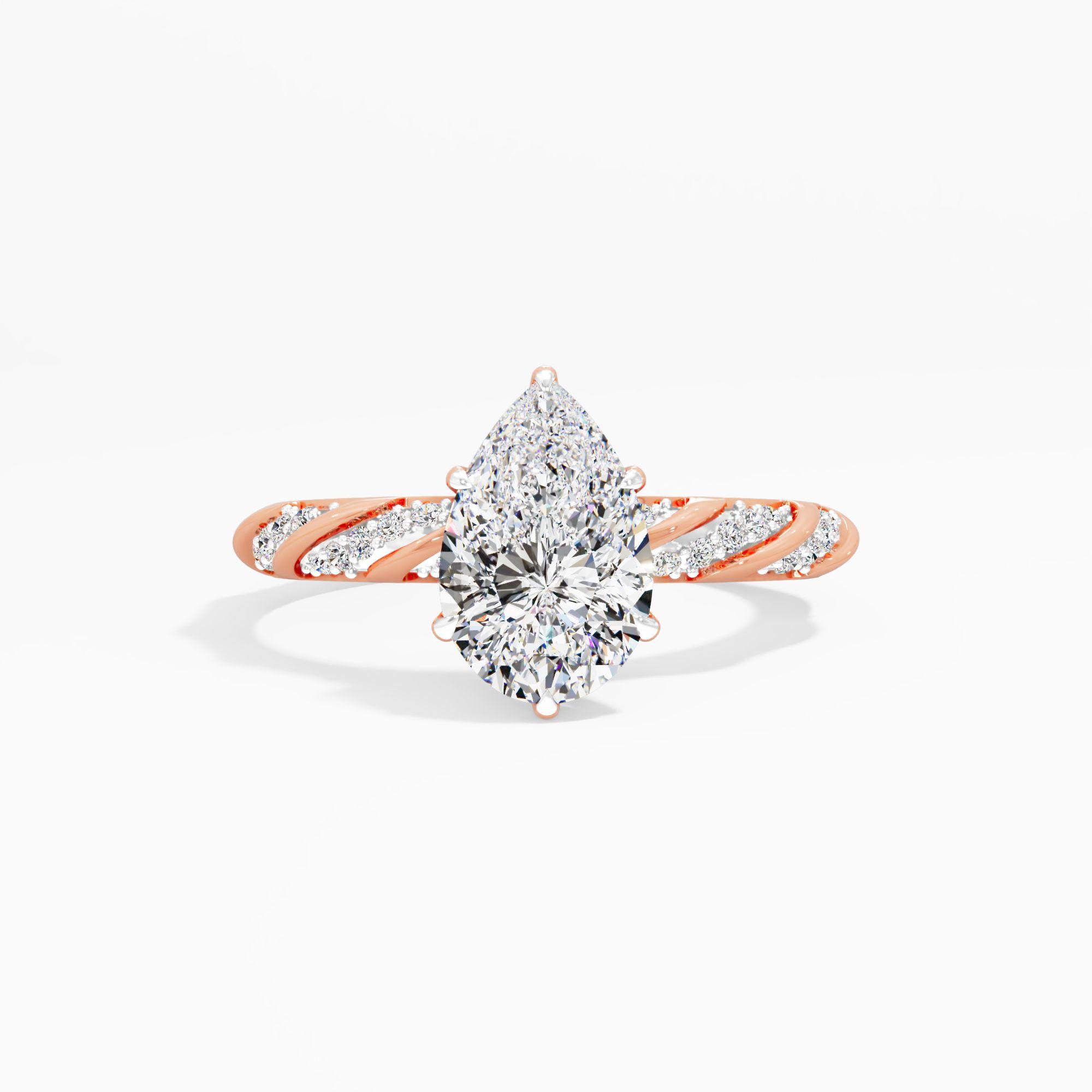 Dreamvine Clasp Solitaire Engagement Ring