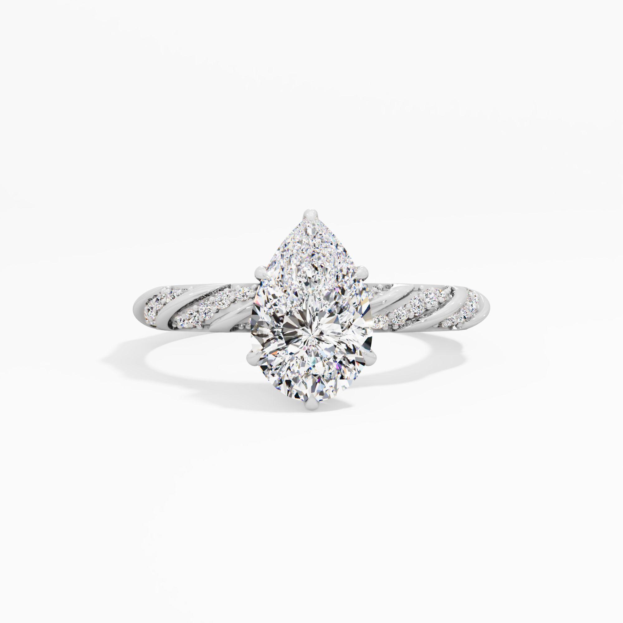 Dreamvine Clasp Solitaire Engagement Ring