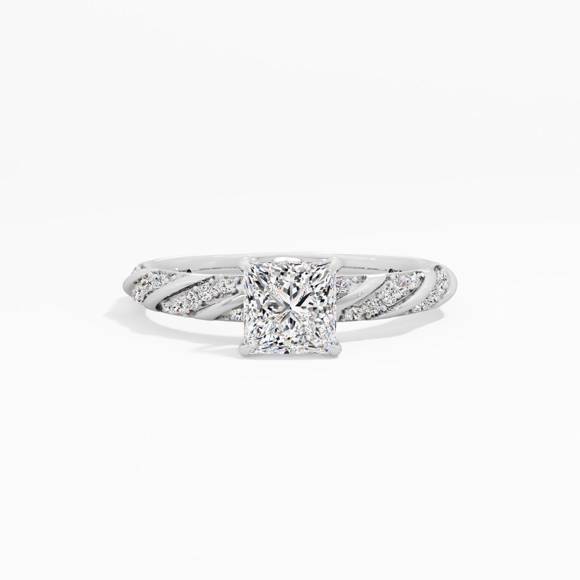 Dreamvine Clasp Solitaire Engagement Ring