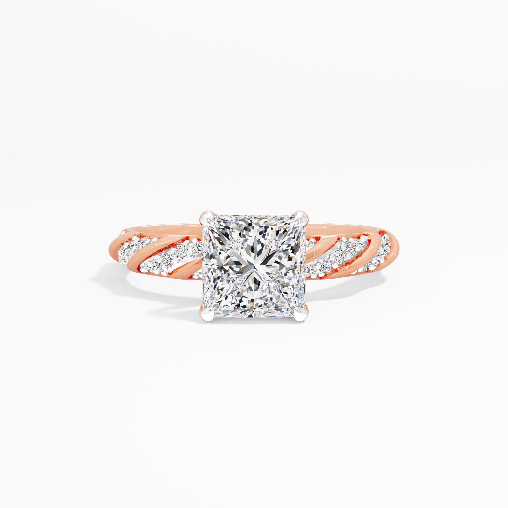 Dreamvine Clasp Solitaire Engagement Ring